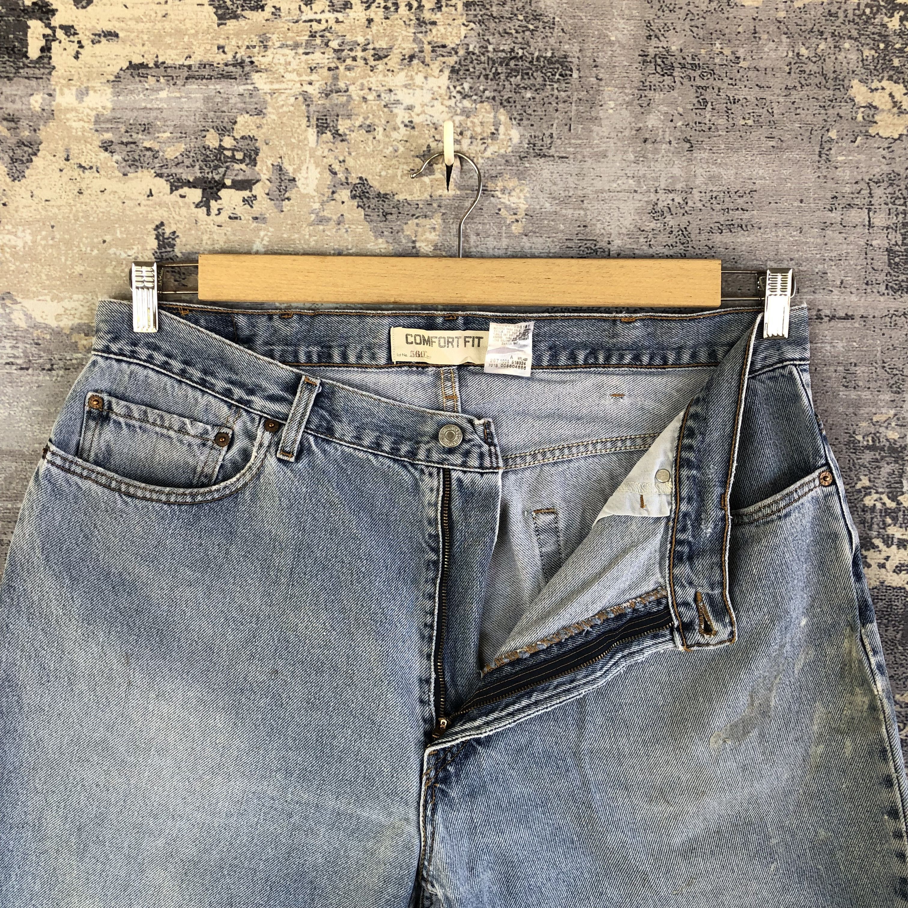 Levi's Vintage Y2K Levis 560 Light Wash Jeans Levi's Faded Denim Size US 38 / EU 54 - 6 Thumbnail