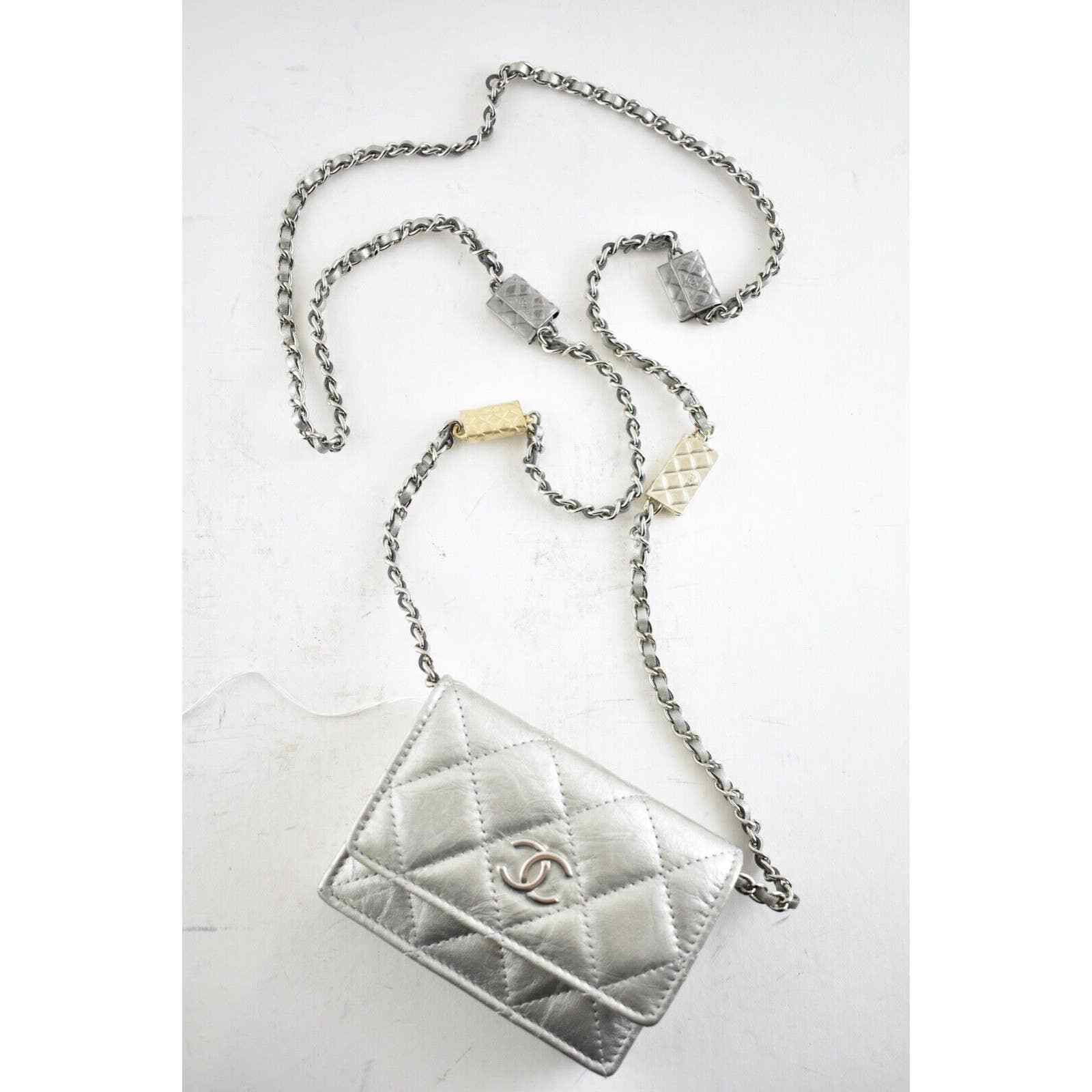 Chanel Chanel Mini Wallet Chain Gold Charm Shoulder Crossbody Bag Size ONE SIZE - 5 Thumbnail