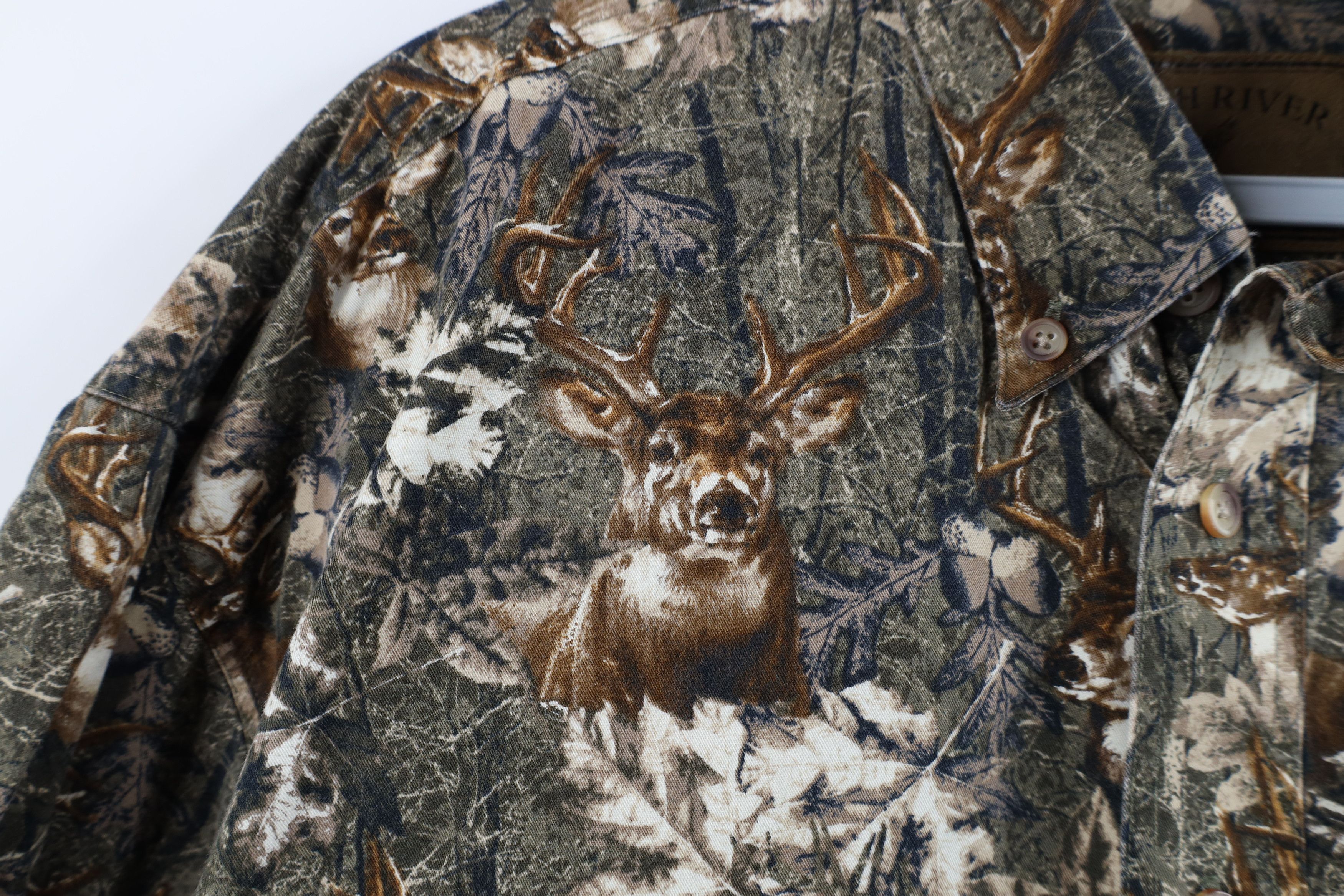 Vintage Vintage 90s Y2K Streetwear Deer Buck Camouflage Button Shirt Size US M / EU 48-50 / 2 - 6 Thumbnail
