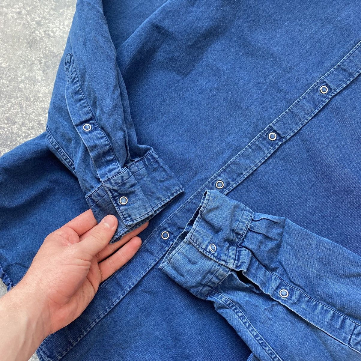 Acne Studios Luxury Acne Studios Small logo basic denim button up shirt Size US M / EU 48-50 / 2 - 6 Thumbnail