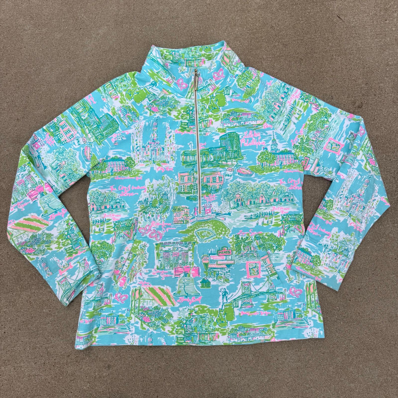 Lilly Pulitzer Lilly Pulitzer Lilly Loves Philadelphia Skipper Popover Top Size XL / US 12-14 / IT 48-50 - 1 Thumbnail