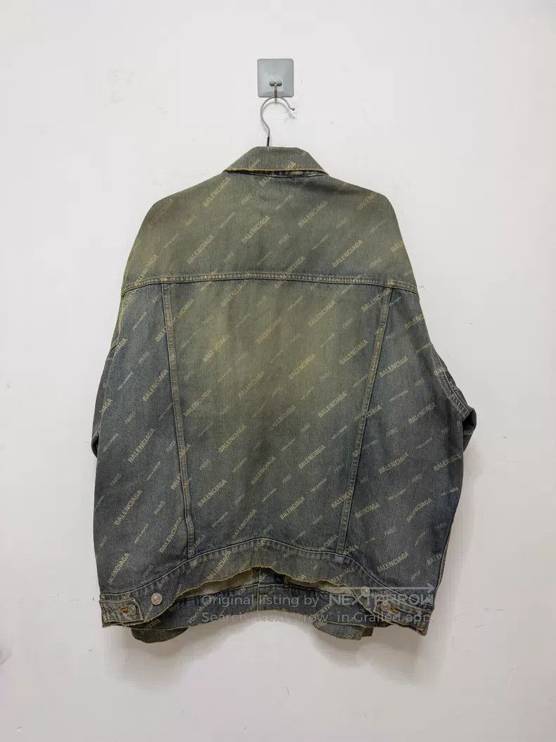Balenciaga Balenciaga Logo print worn-out lapel single-breasted denim Size US S / EU 44-46 / 1 - 2 Thumbnail