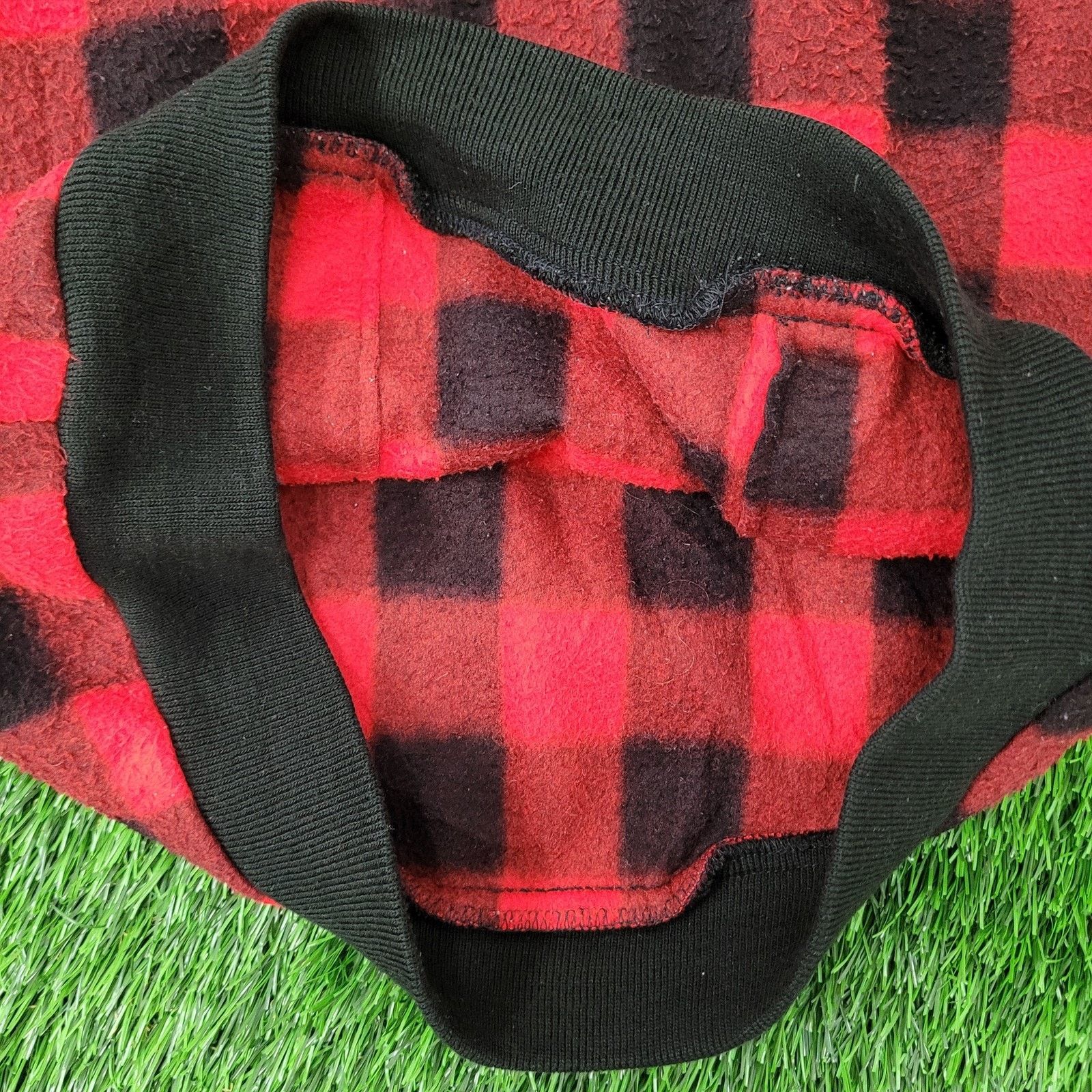 UNIONBAY VTG Unionbay 1/2 Zip Buffalo Plaid Fleece Anorak Womens L Size M / US 6-8 / IT 42-44 - 5 Thumbnail