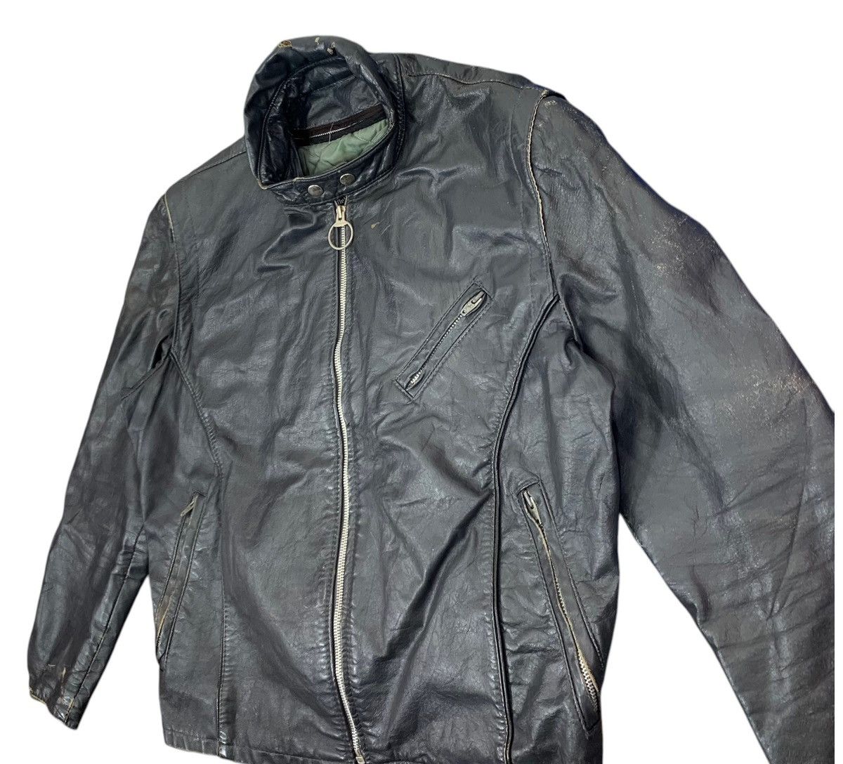 Sears × Vintage VINTAGE SEARS BIKERS RIDER LEATHER JACKET Size US M / EU 48-50 / 2 - 2 Thumbnail