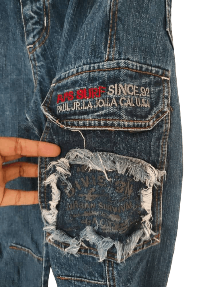 JNCO 💥LAST CALL💥 PJ Surf Denim Cargo Pant Size US 30 / EU 46 - 7 Thumbnail