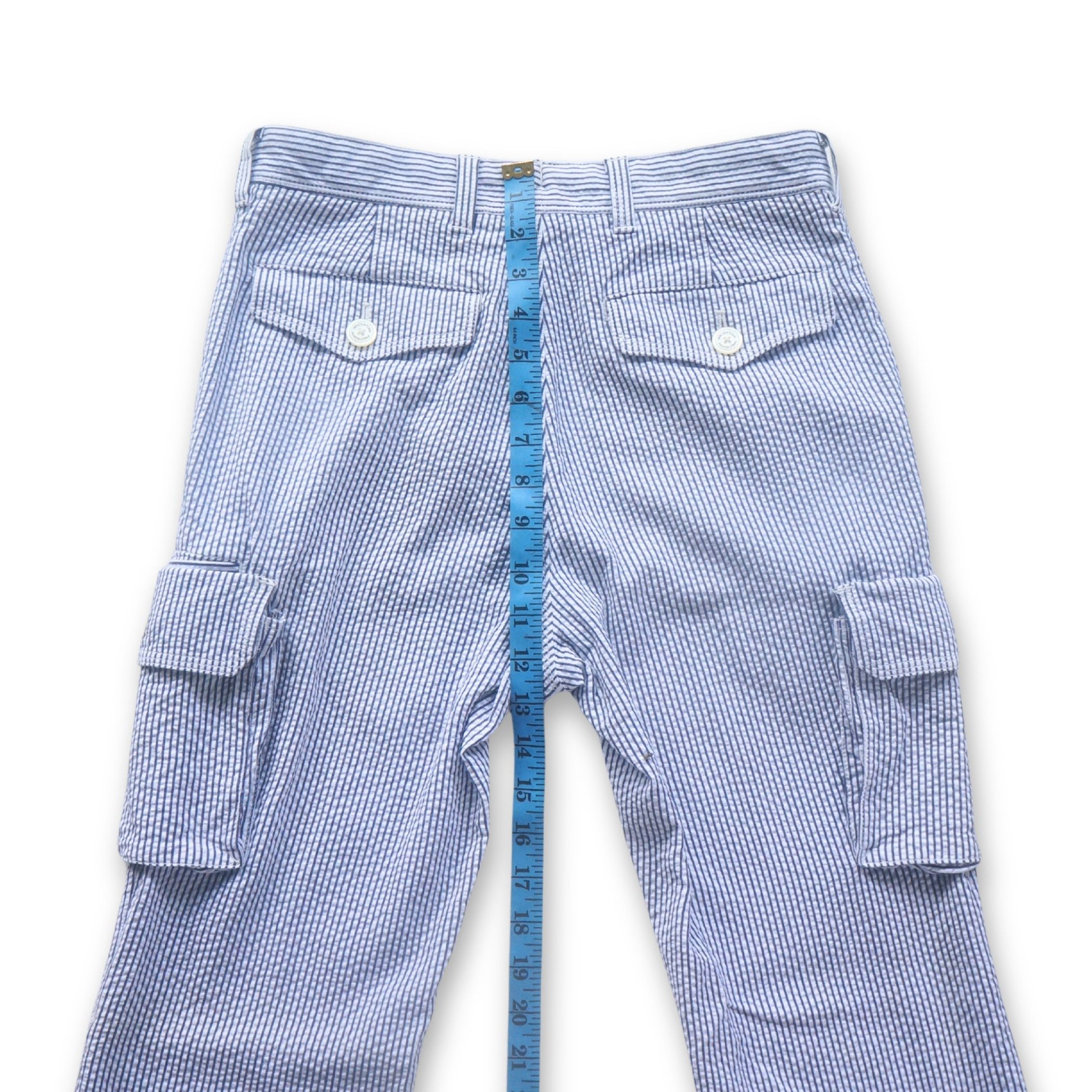 Mackintosh Mackintosh Philosophy Striped Cargo Pants Size US 28 / EU 44 - 11 Thumbnail