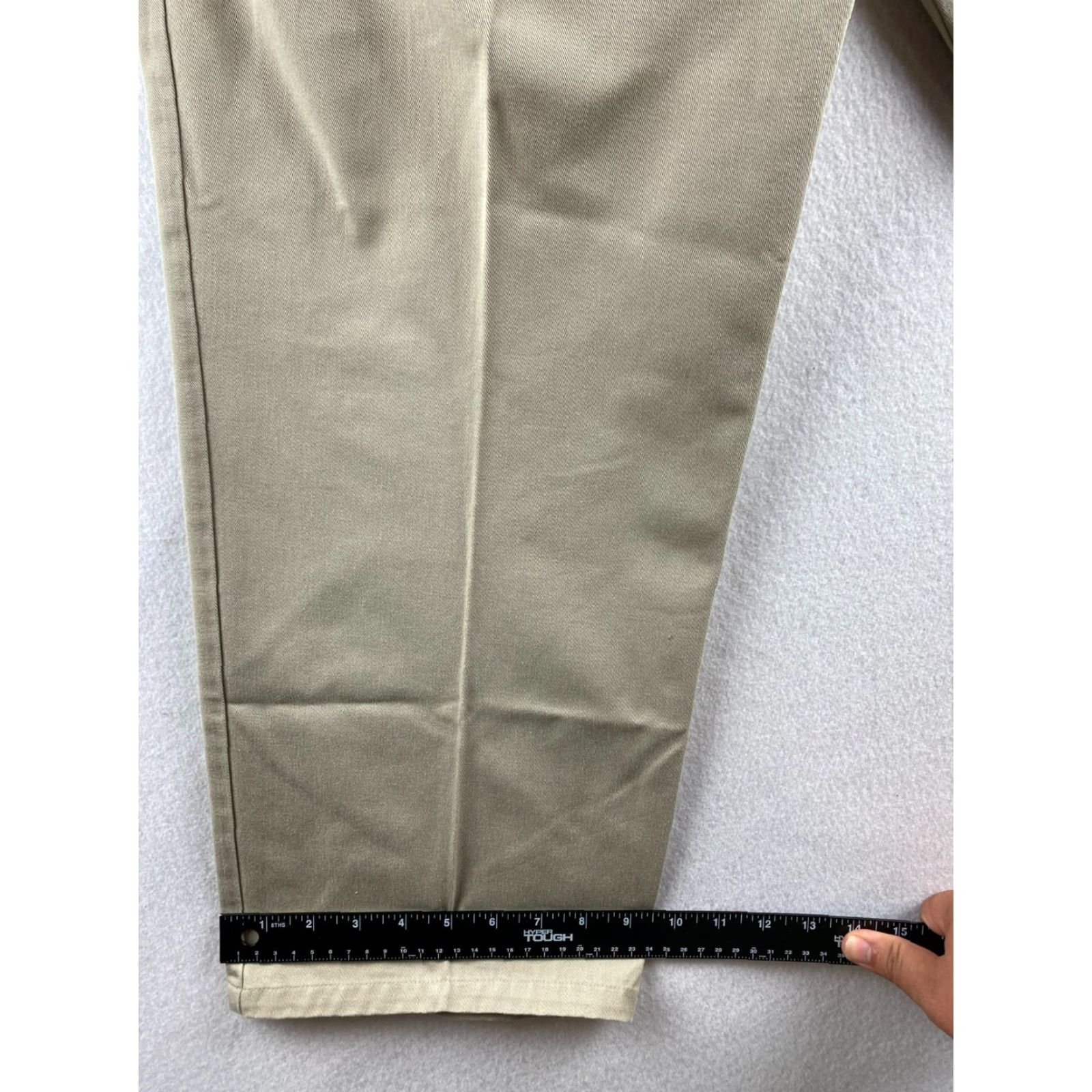 Dockers DOCKERS Mens Pants 38x30 Beige Golf Khaki Pleated Button Pockets Cotton Size US 38 / EU 54 - 6 Thumbnail