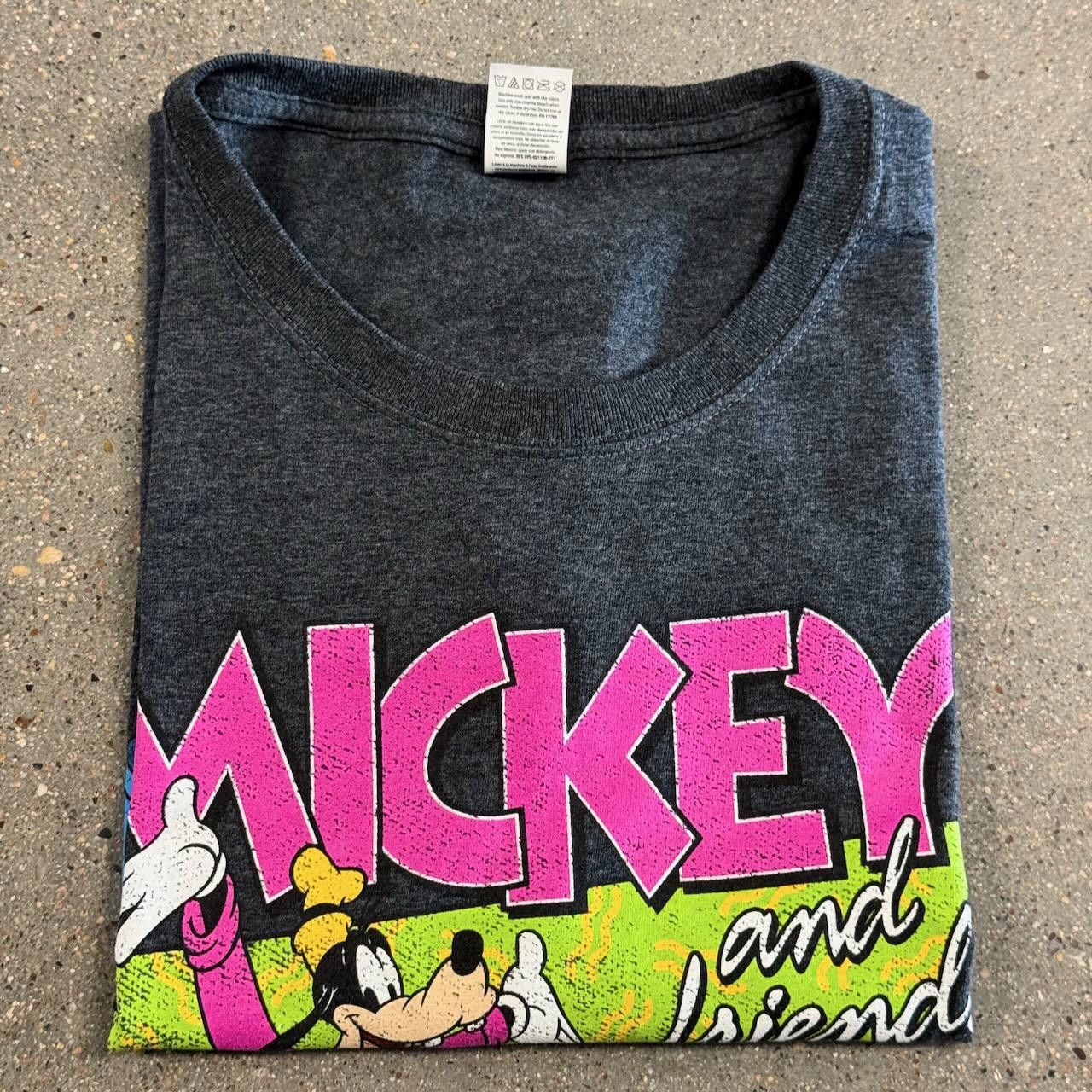 Fruit Of The Loom VTG 90s Mickey & Friends Neon Tee Fruit of the Loom Adult L Size US L / EU 52-54 / 3 - 8 Thumbnail