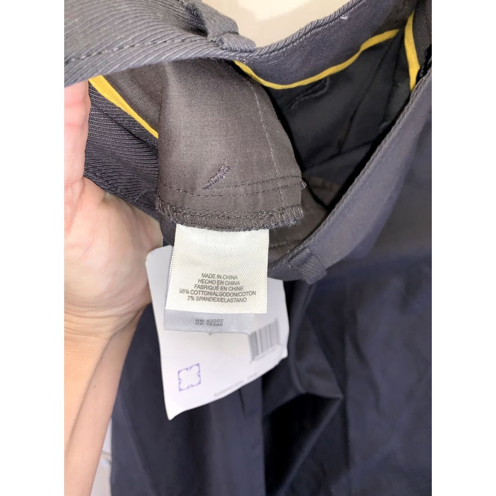 Liz Claiborne Liz Claiborne Jackie Gray Stretch Straight Leg Pants Womens Size 14P NWT-7662 Size 36" / US 14 / IT 50 - 8 Thumbnail