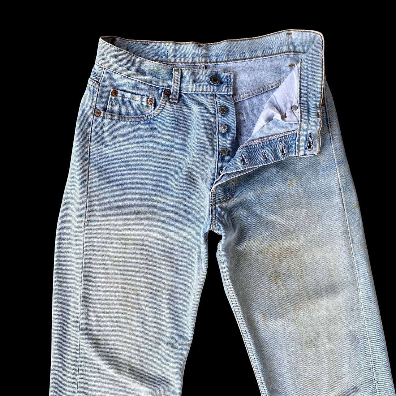 Levi's Vintage Clothing Vintage 90s Levi's 501 Distressed Dirty Wash Faded Grunge Size US 29 - 8 Thumbnail