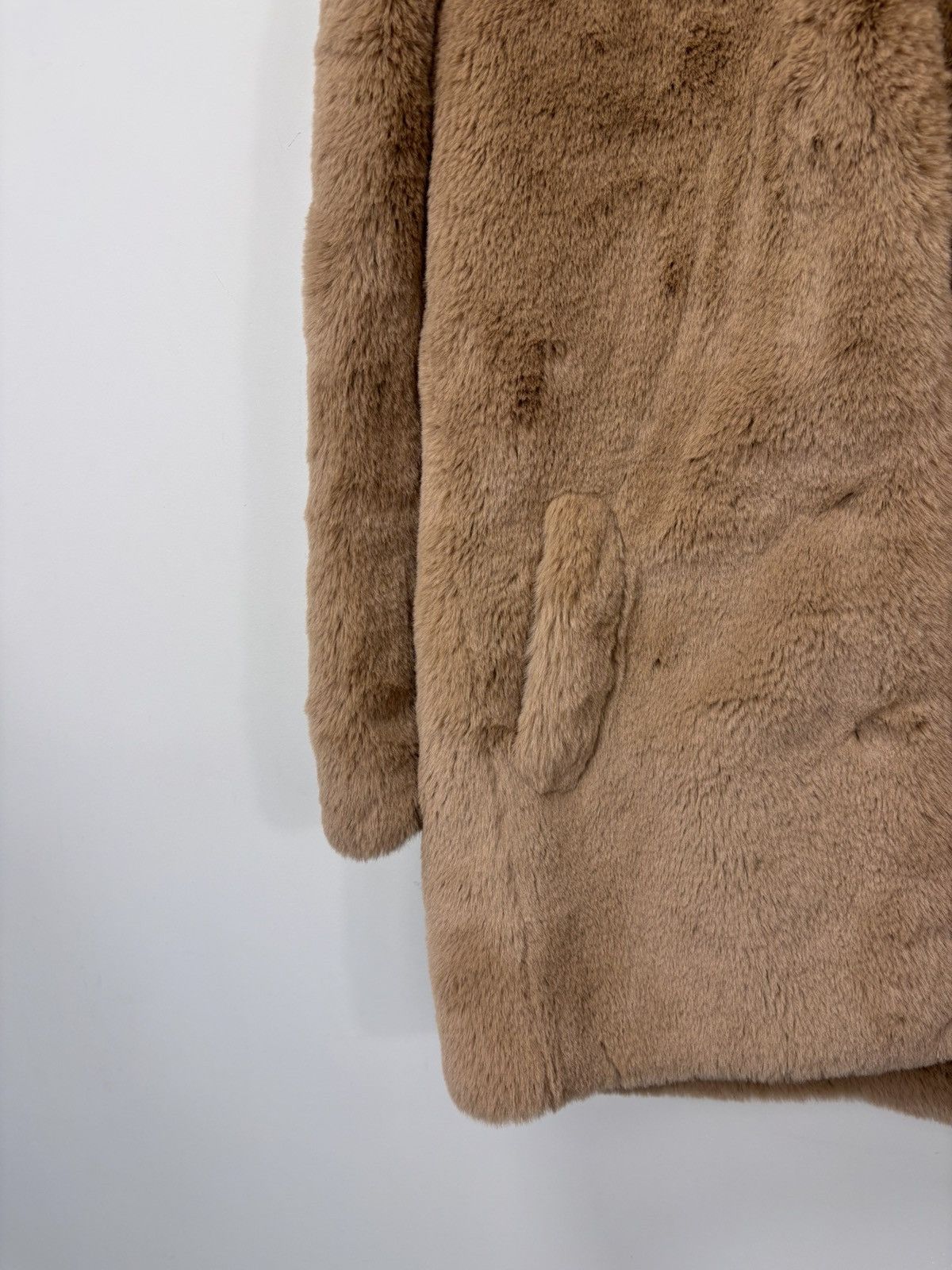 Sandro Sandro Paris NWT Women’s Mirage Long Jacket Faux Fur Hooded Size XS / US 0-2 / IT 36-38 - 3 Thumbnail