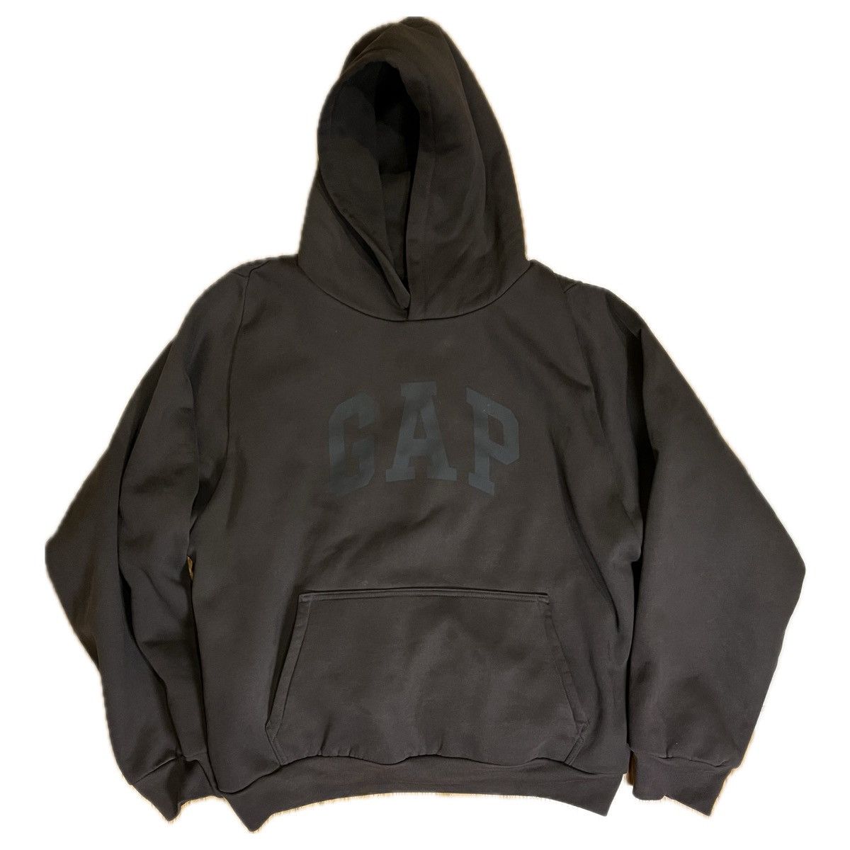 image of Balenciaga x Gap Shrunken Dove Hoodie in Black, Men's (Size XL)