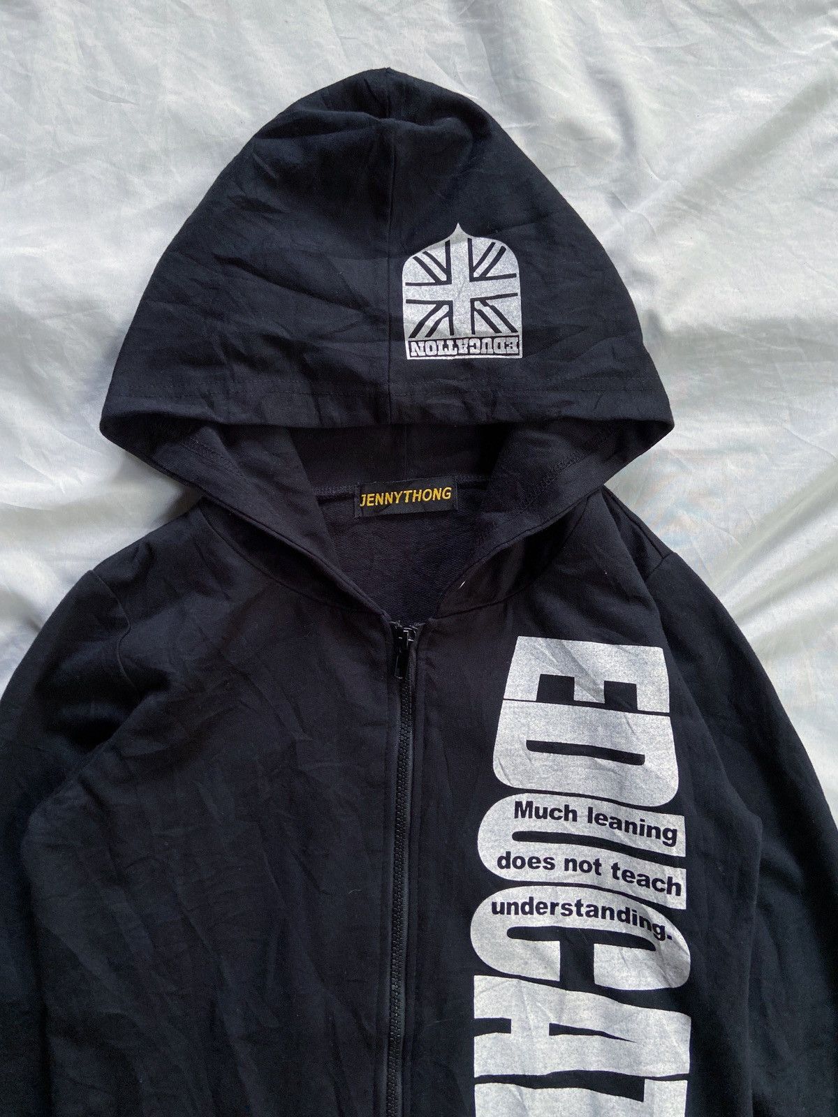 Japanese Brand JENNY THONG EDUCATION ZIP HOODIE hytseric glamour undercover Size US S / EU 44-46 / 1 - 4 Thumbnail