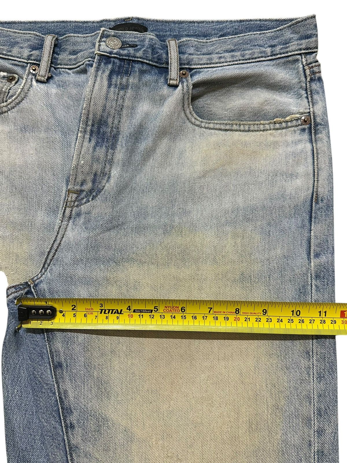 Uniqlo Vintage Y2K Japanese Uniqlo Mud Wash Faded Distress Straight Size US 32 / EU 48 - 12 Thumbnail