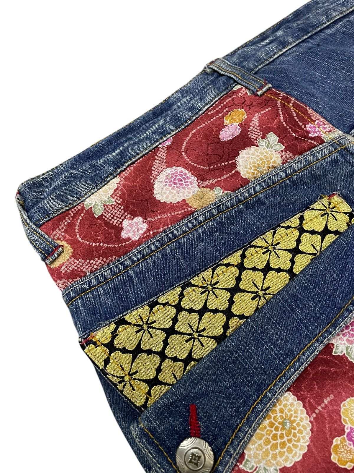 Japanese Brand × PPFM × Red Monkey Gumu Japan Multi Pocket Japanese Crafted Art Baggy Jeans Size US 30 / EU 46 - 19 Thumbnail