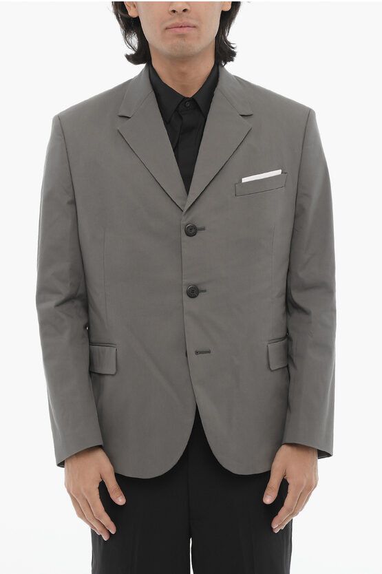 side vents notch lapel flap pocket 2-button blazer