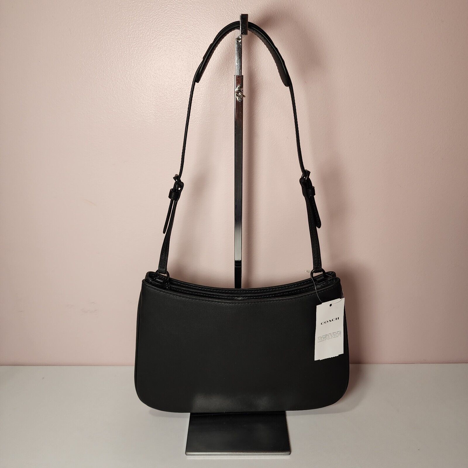 Coach NWT Coach CP101 Penelope Leather Shoulder Bag Black Size ONE SIZE - 3 Thumbnail