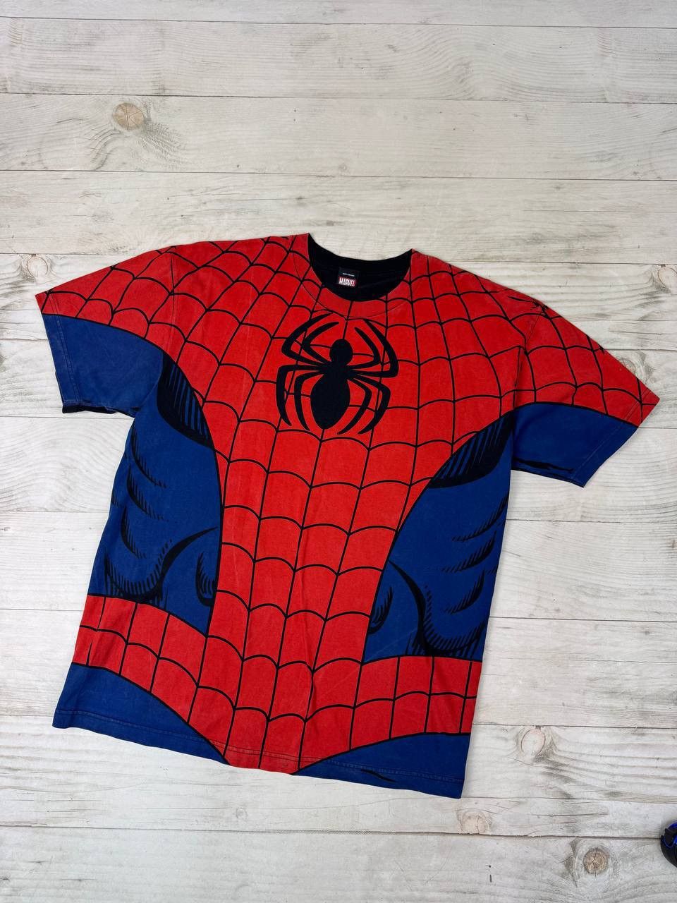 Marvel Comics Vintage Spiderman 00s Marvel Mad Engine AOP Suit Tee Size US XL / EU 56 / 4 - 1 Thumbnail
