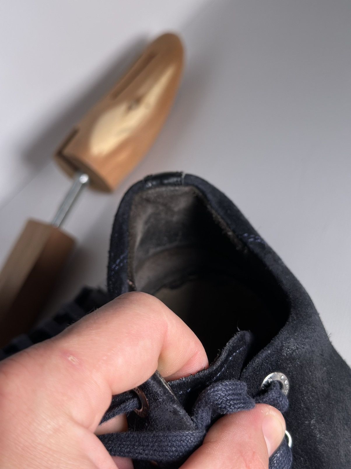 Lanvin Lanvin Blue/Black Suede and Patent Leather Low Top Sneakers Size US 6 / EU 39 - 17 Thumbnail
