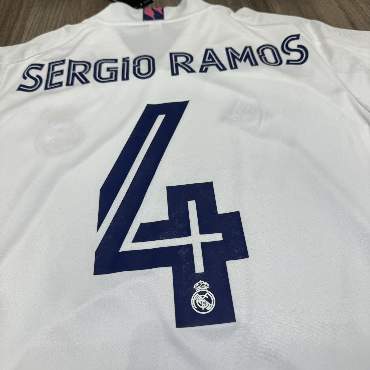 Adidas Ream Madrid 20/21 C/L home shirt #4 Sergio Ramos (bnwt) Size US L / EU 52-54 / 3 - 4 Thumbnail