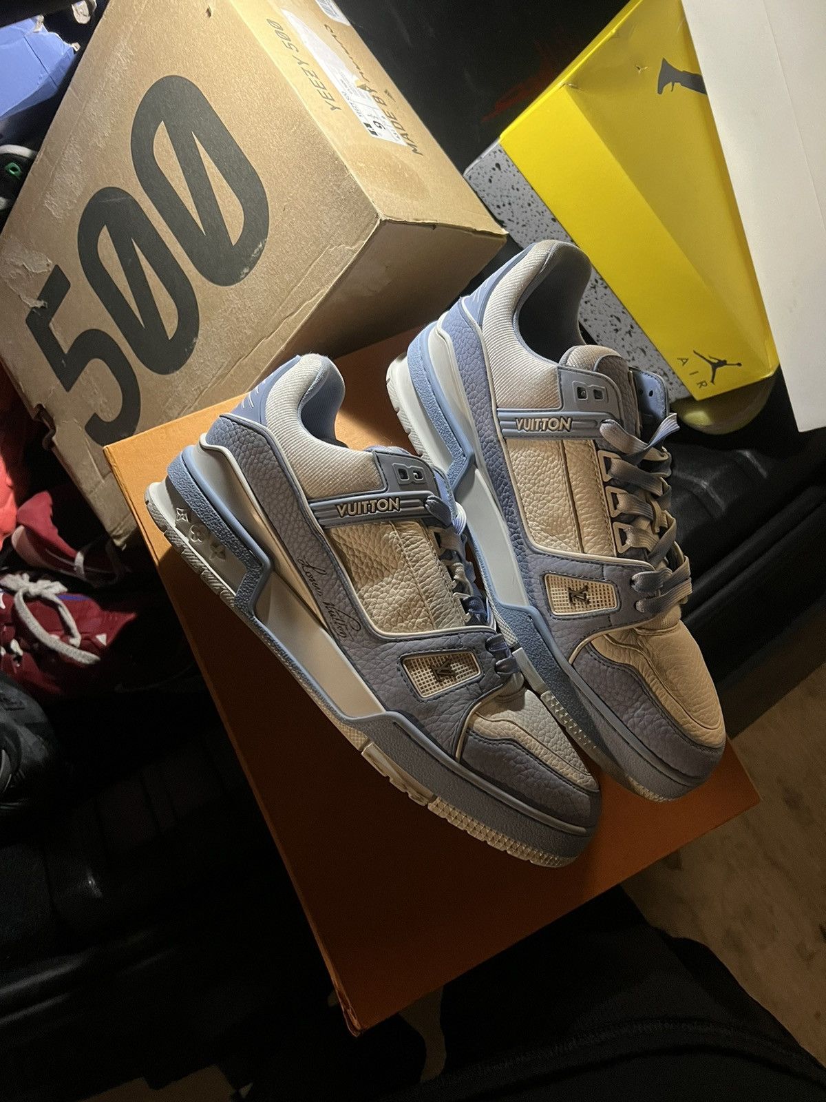 Louis Vuitton Louis Vuitton LV Trainer Blue White Size US 8.5 / EU 41-42 - 1 Thumbnail