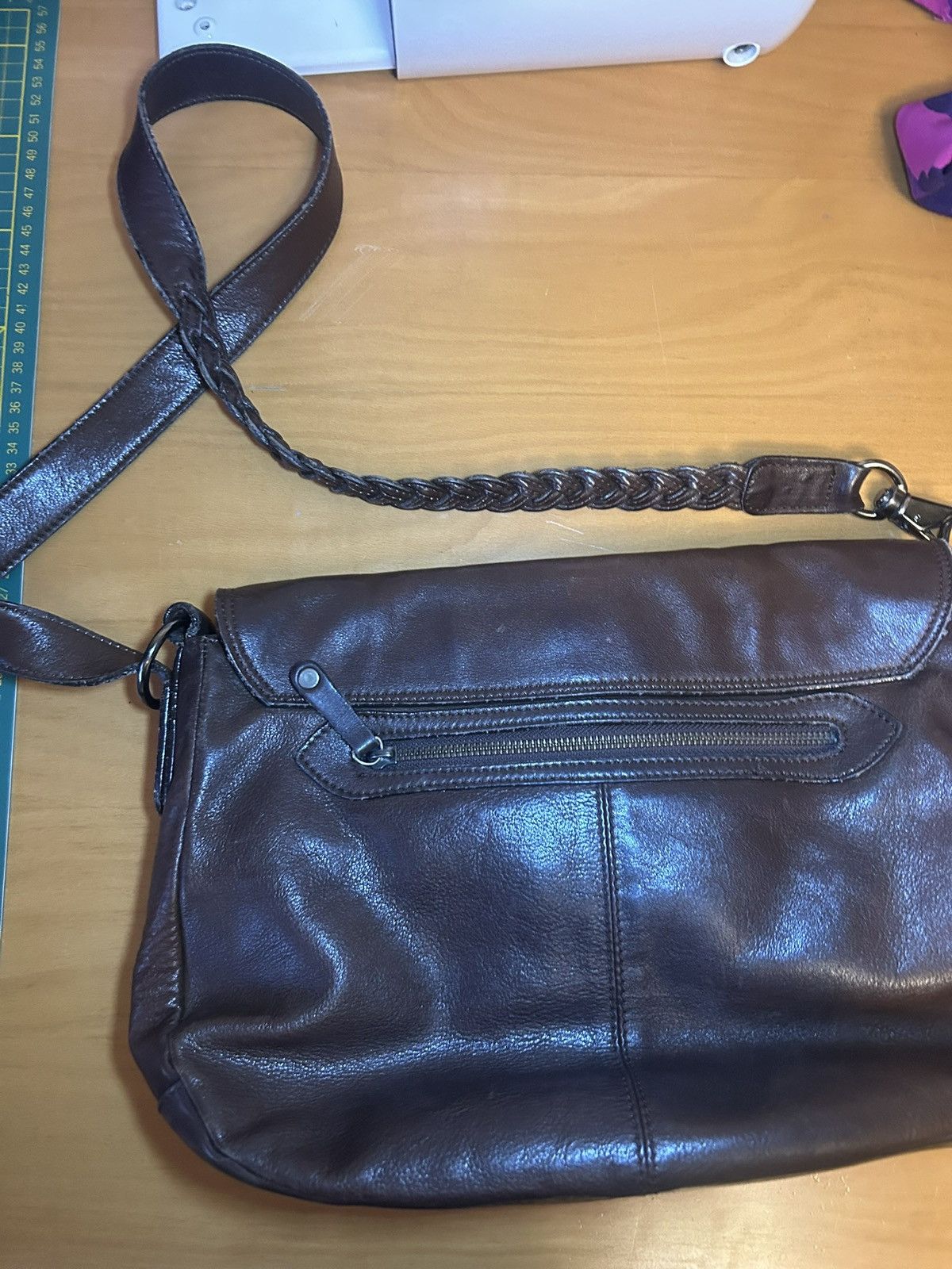 Vintage Thomas Wylde braided leather rhinestone skull crossbody bag Size ONE SIZE - 13 Thumbnail