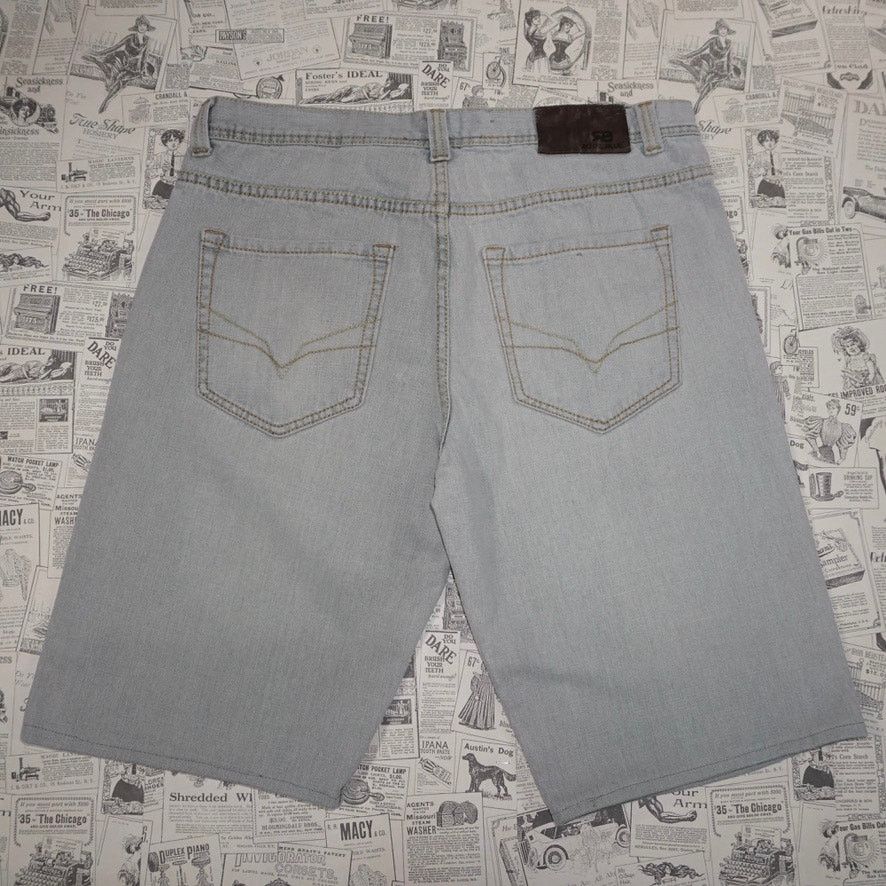 Vintage 36x32 - Vintage Y2K royal blue super washed out faded jorts Size US 36 / EU 52 - 1 Thumbnail
