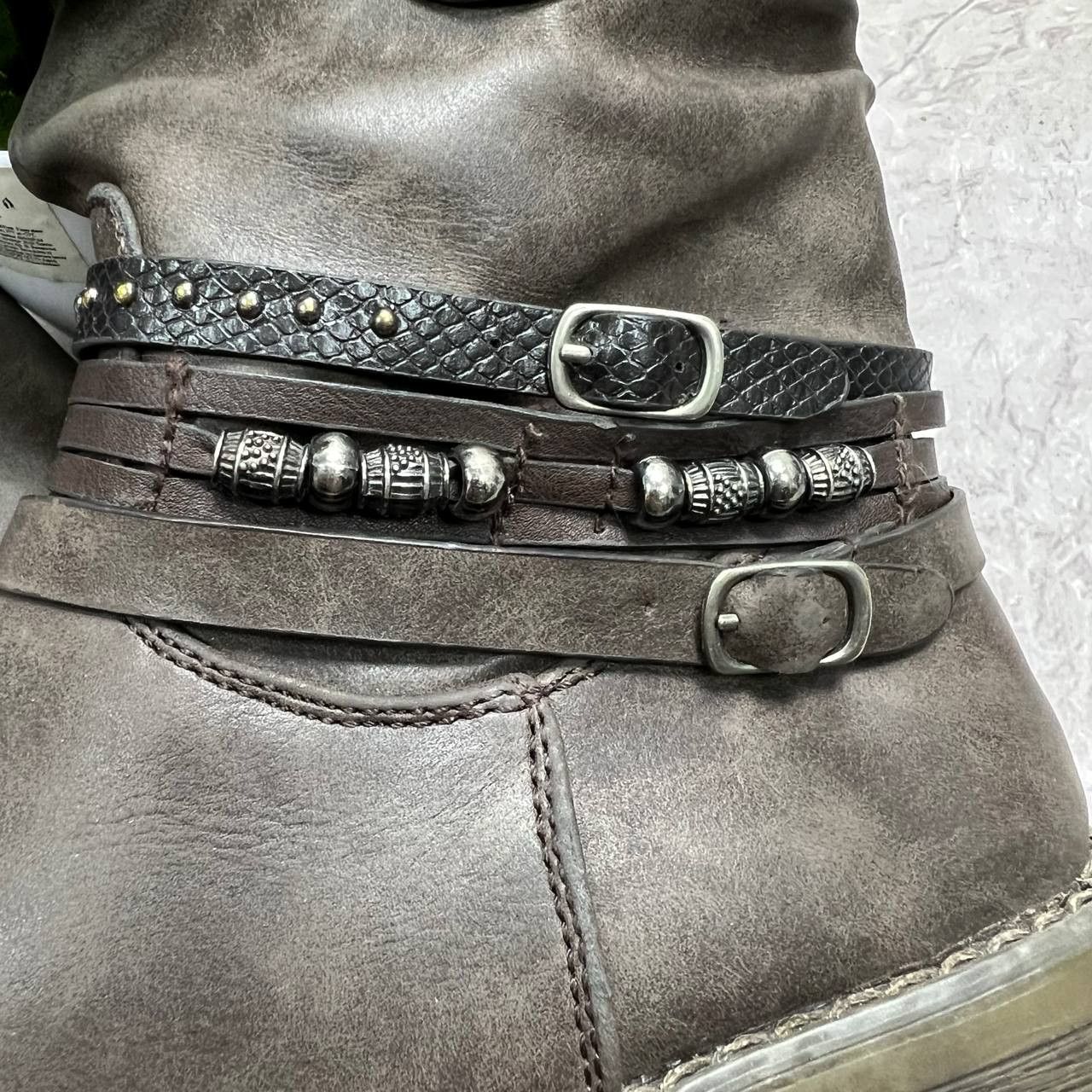 Japanese Brand Vintage AS.98 AirStep Style Acnle Leaher Biker EUR 37 Size US 5 / EU 37 - 8 Thumbnail