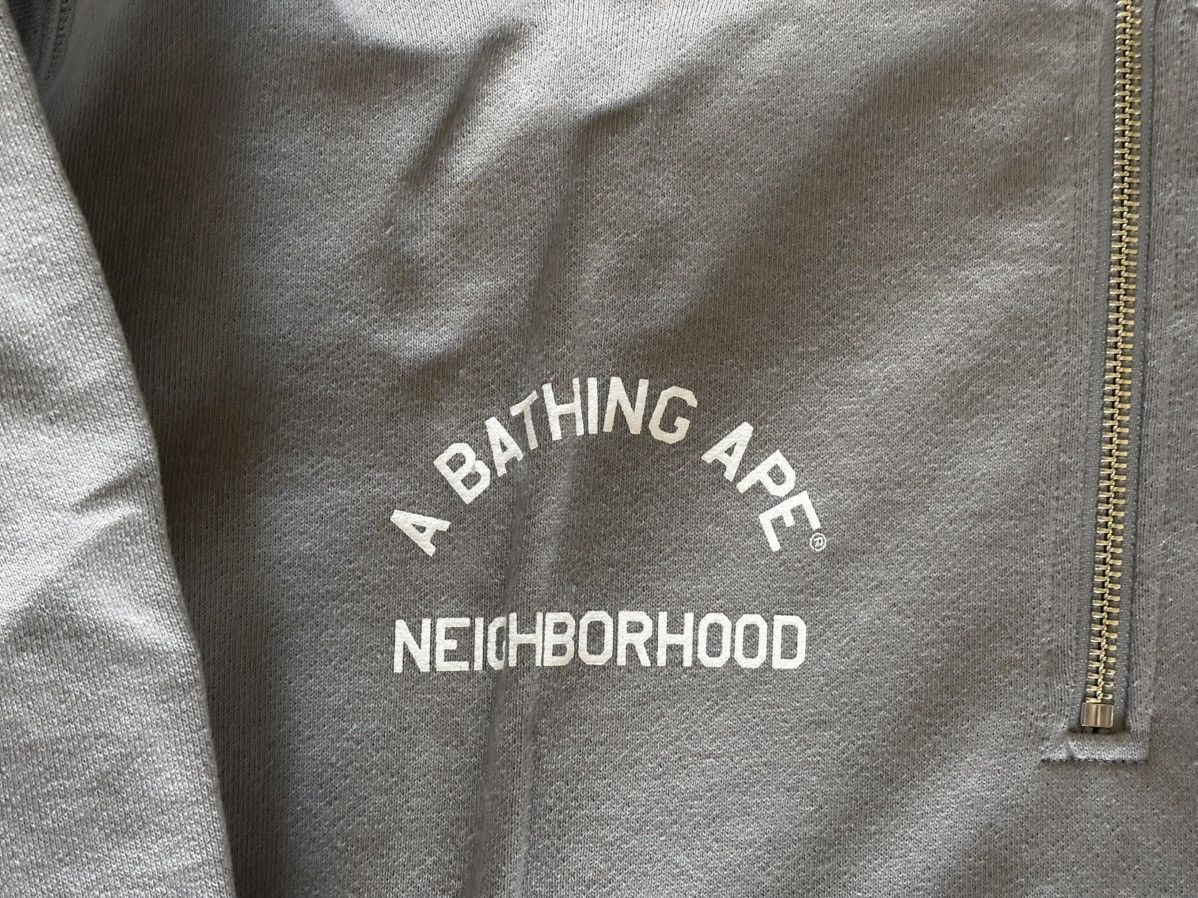 Bape Ape bape x NBHD 2face half zip pullover hoodie neighborhood Size US L / EU 52-54 / 3 - 2 Thumbnail