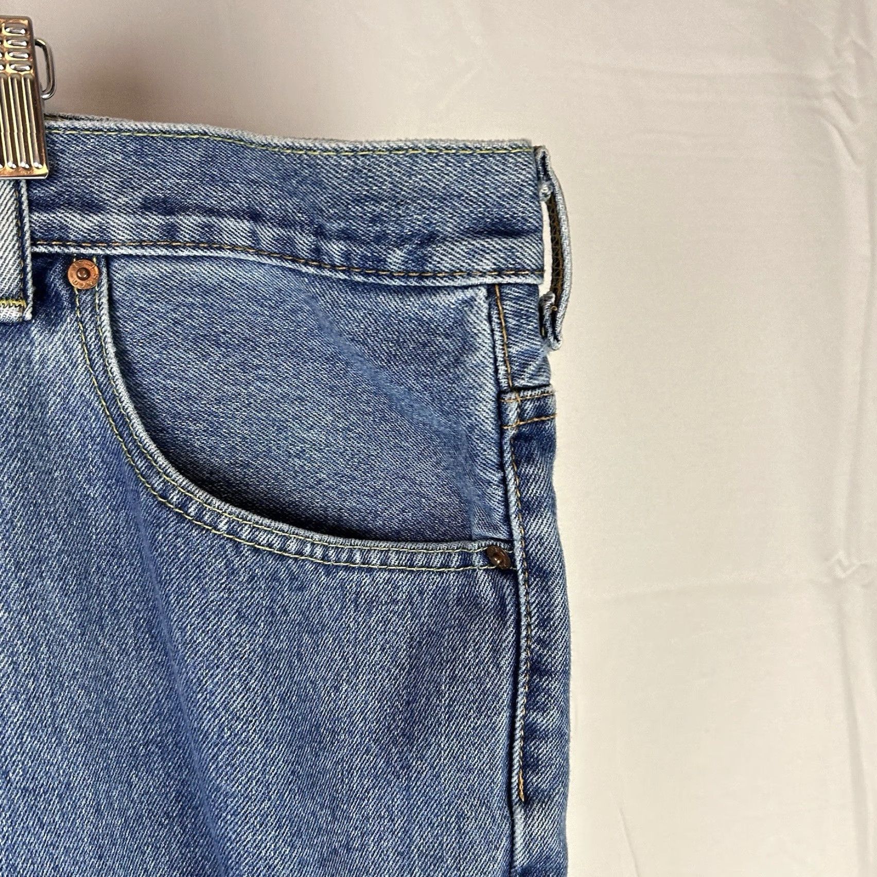 Levi's Levi's 505 Jeans Straight Regular Fit Men's Jeans Blue Size 54 x 32 Size US 38 / EU 54 - 5 Thumbnail