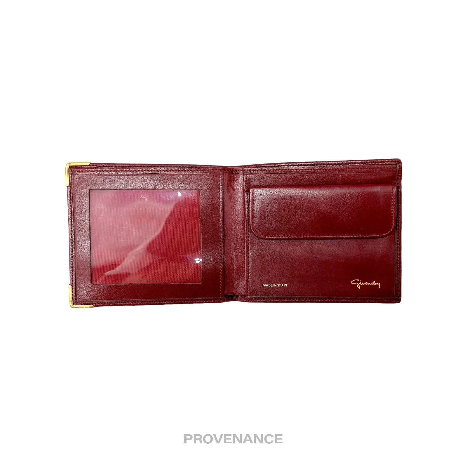 Givenchy 🔴 Givenchy Logo Bifold Wallet - Red Leather Size ONE SIZE - 5 Thumbnail