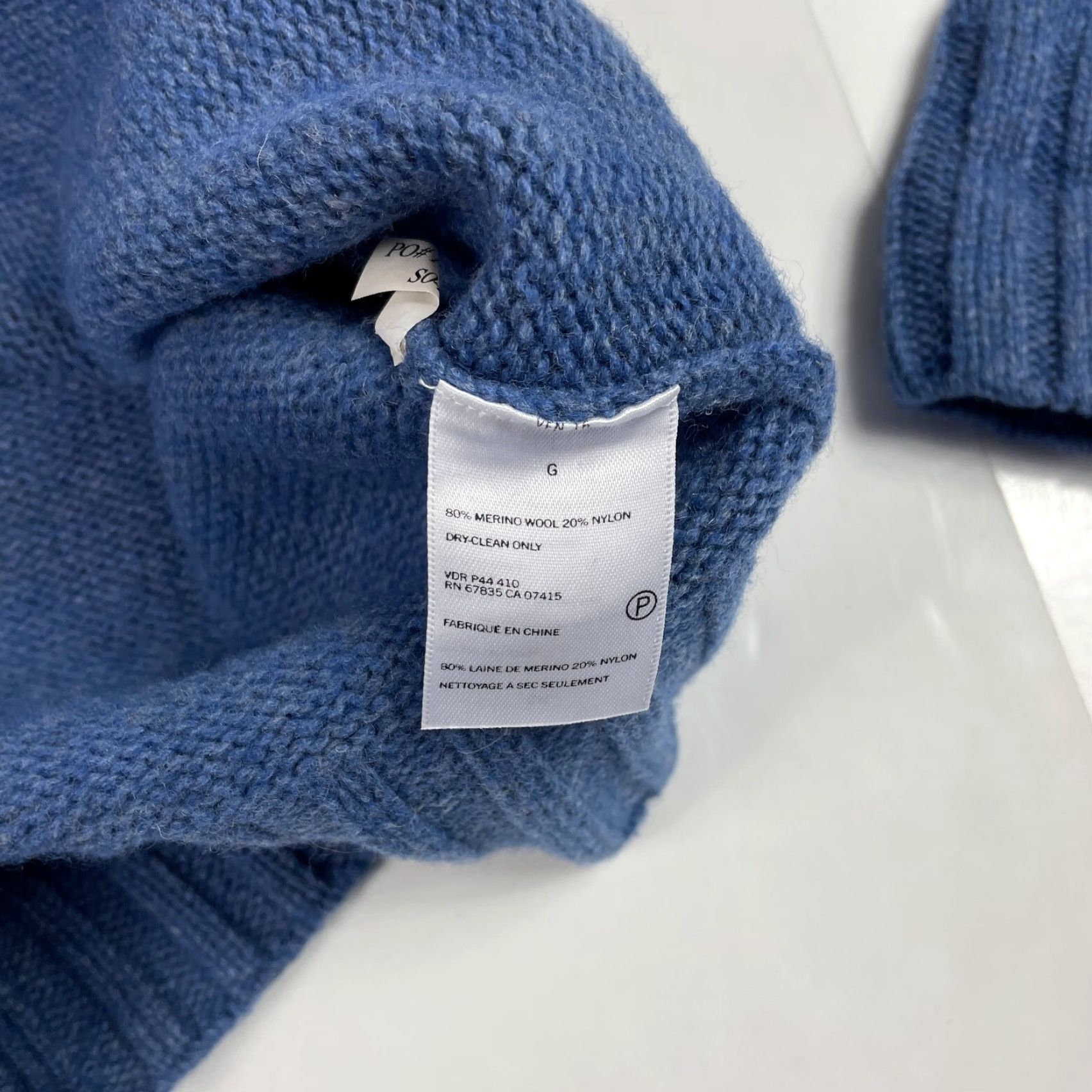 Nautica Nautica Sweater Mens Large Blue Merino Wool V Neck Pullover Ribbed Heavyweight Golf/Walking/Business Casual Formal Workwear Preppy Night? Size US L / EU 52-54 / 3 - 6 Thumbnail