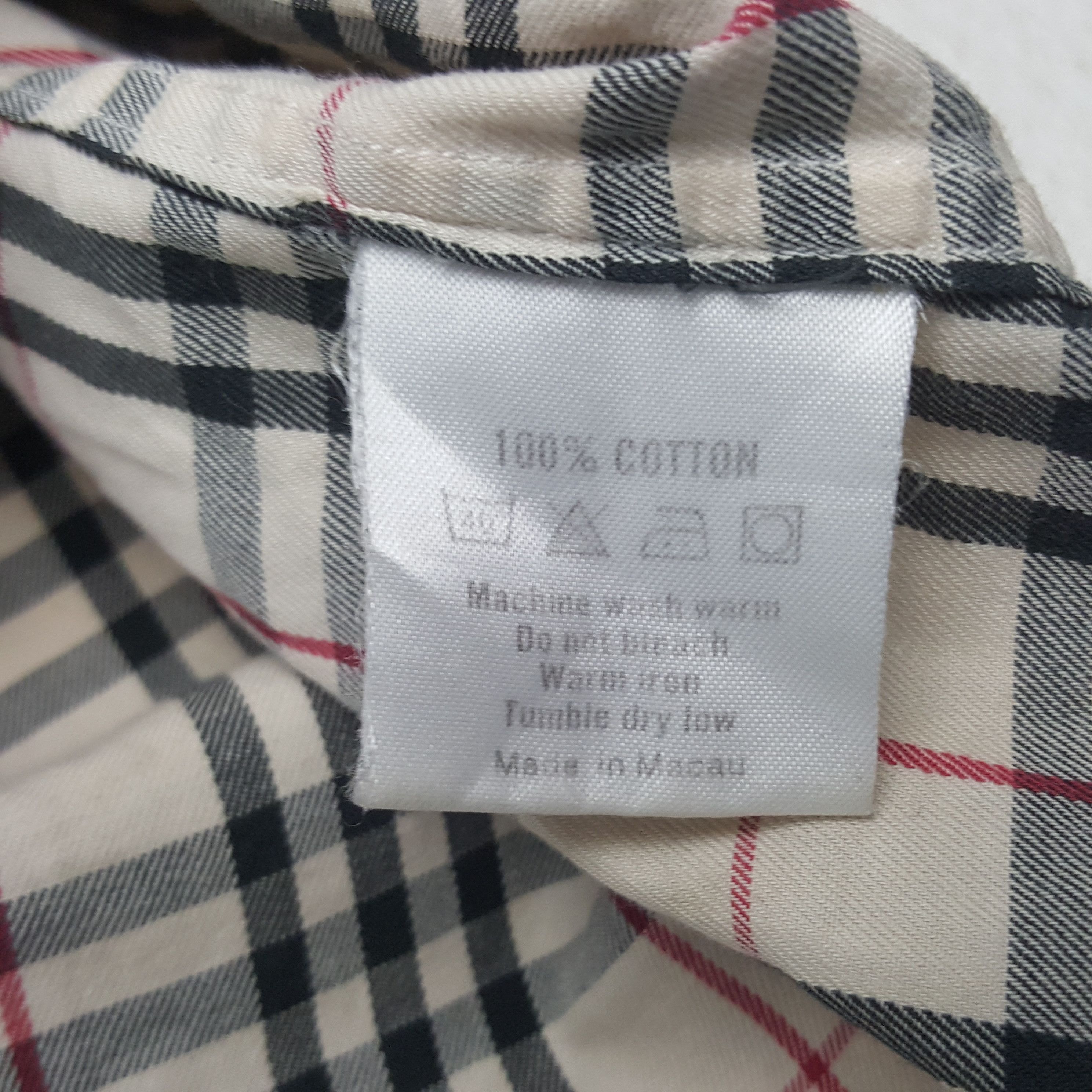 Burberry × Vintage Vintage Burberry London Nova Check Button Up Shirt Size US L / EU 52-54 / 3 - 7 Thumbnail