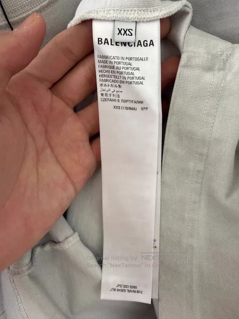 Balenciaga Balenciaga Bat Embroidered Short Sleeve T-Shirt Size US XXS / EU 40 - 4 Thumbnail