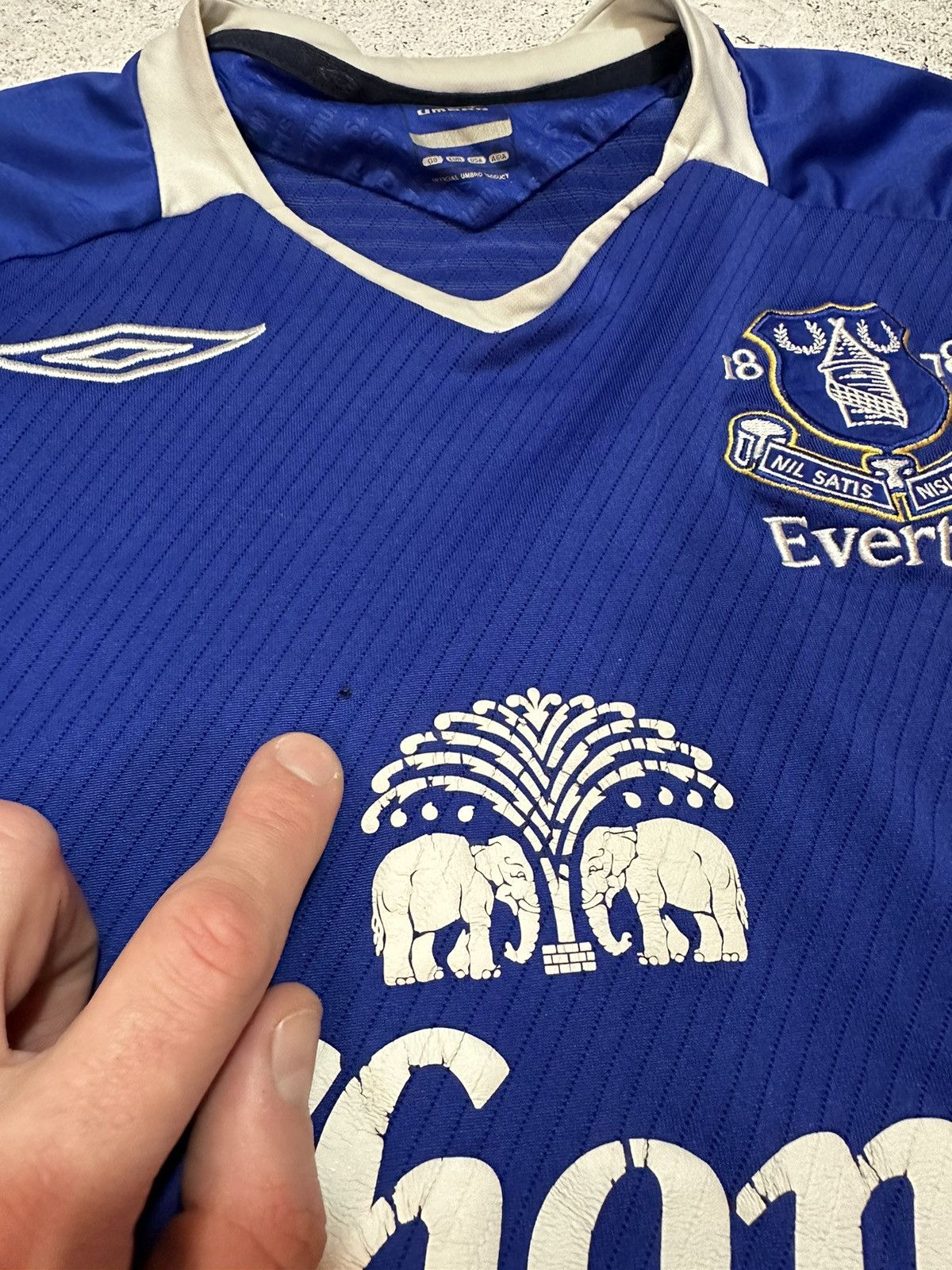 Umbro Vintage Everton Jersey 2008 Size US L / EU 52-54 / 3 - 13 Thumbnail