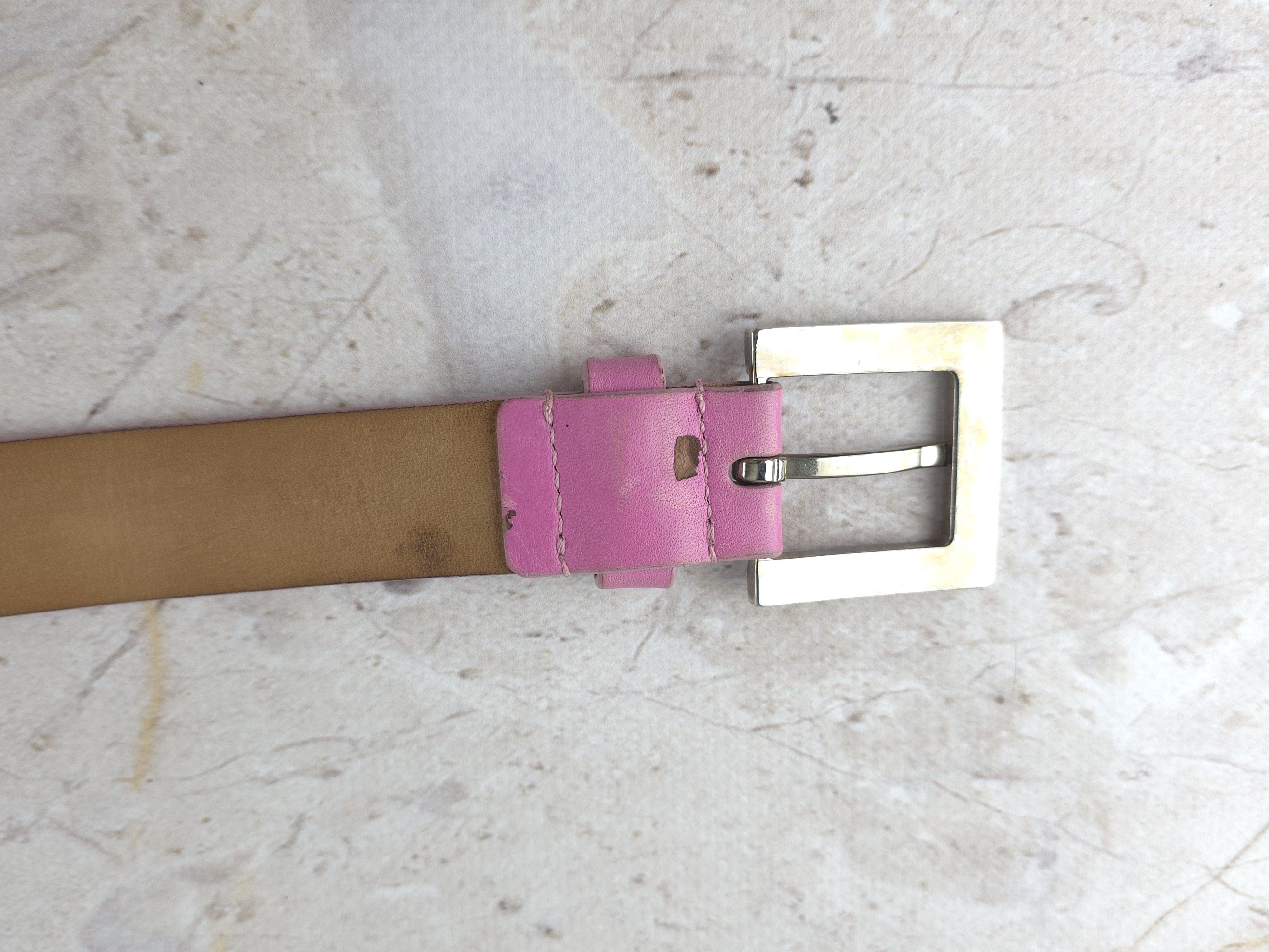 Dolce & Gabbana Dolce & Gabbana Archive Vintage buckle belt pink Size ONE SIZE - 9 Thumbnail