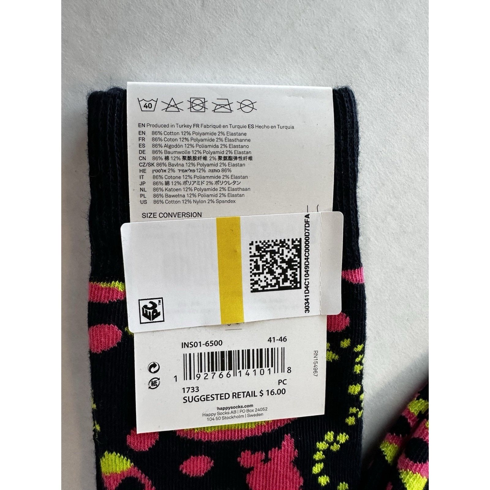 Happy Socks Happy Socks Crew Into Space Socks Sz M 8-12, W 10-12.5 NWT Size ONE SIZE - 6 Thumbnail