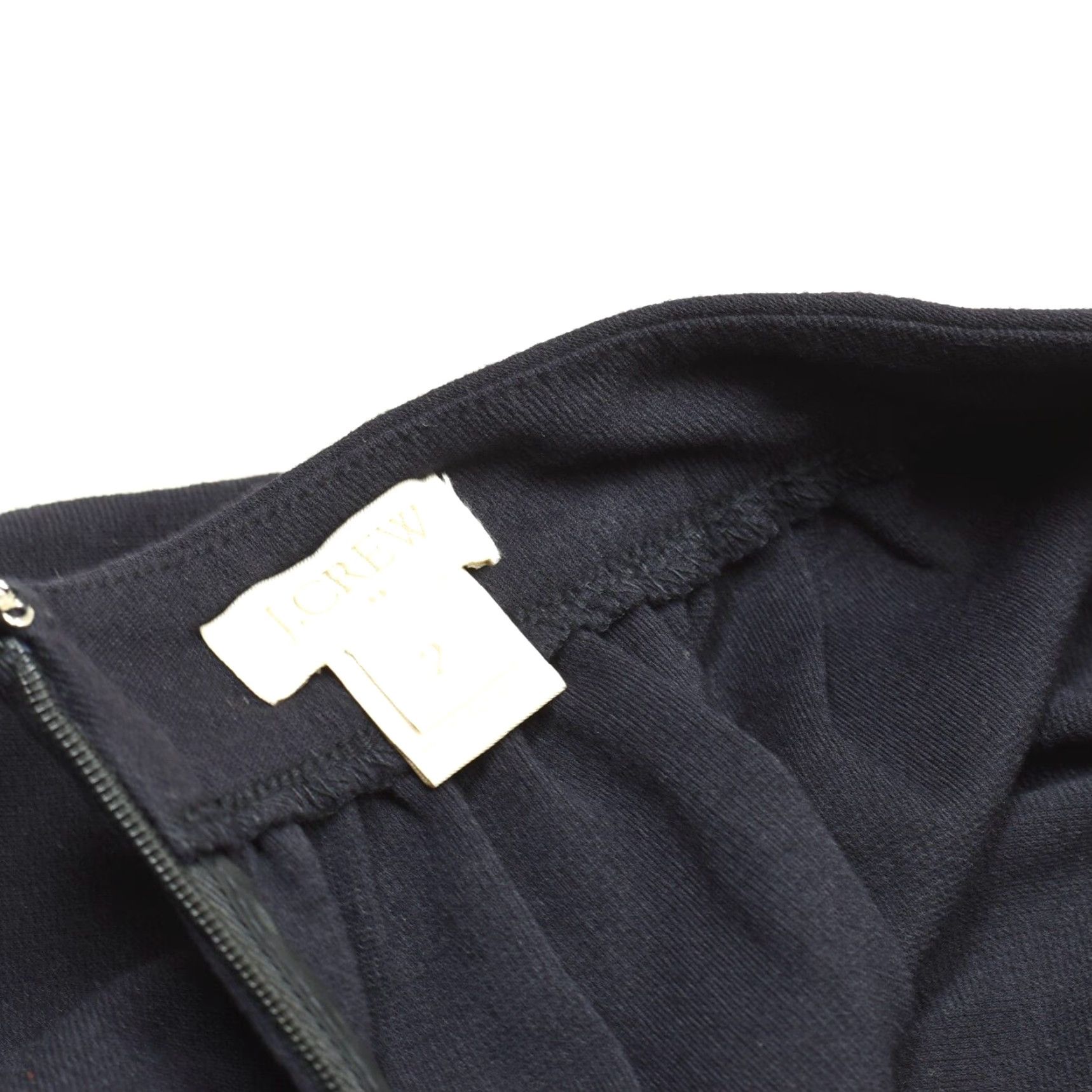 J.Crew J.CREW Skirt A-Line Zip Solid Viscose Black Size 2 Women Adult Short Size 26" / US 2 / IT 38 - 7 Thumbnail