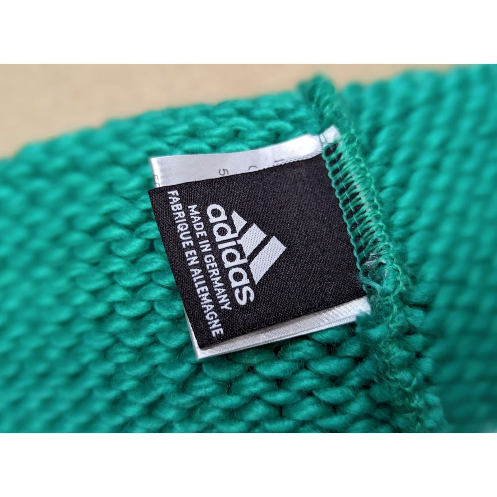 Adidas Adidas Germany Ski Beanie Hat Large Wool Blend Lined Cross Country XC Green Unisex Adults Beanie Oak? Size ONE SIZE - 7 Thumbnail