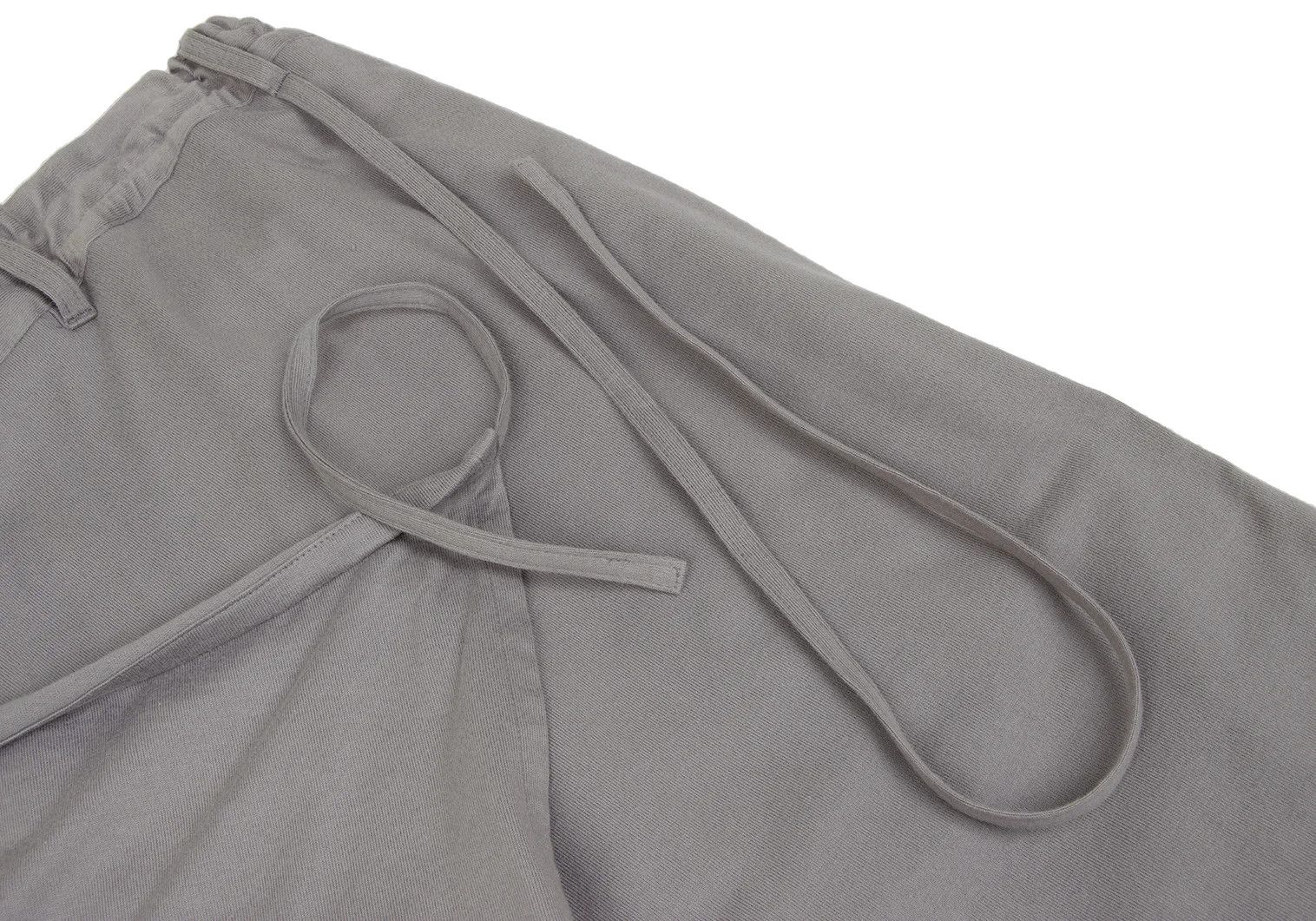 Yohji Yamamoto Cotton Jersey Wrap Pants Gray 3 Size US 34 / EU 50 - 5 Thumbnail