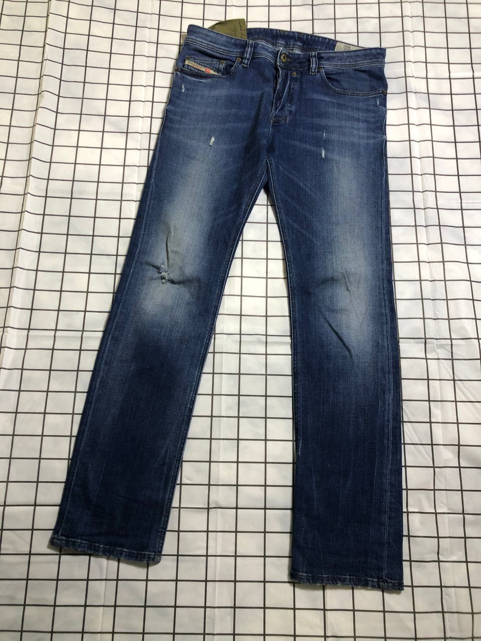 Diesel Diesel Industry Safado Slim Straight Acid Wash Denim Jeans Size US 32 / EU 48 - 1 Thumbnail