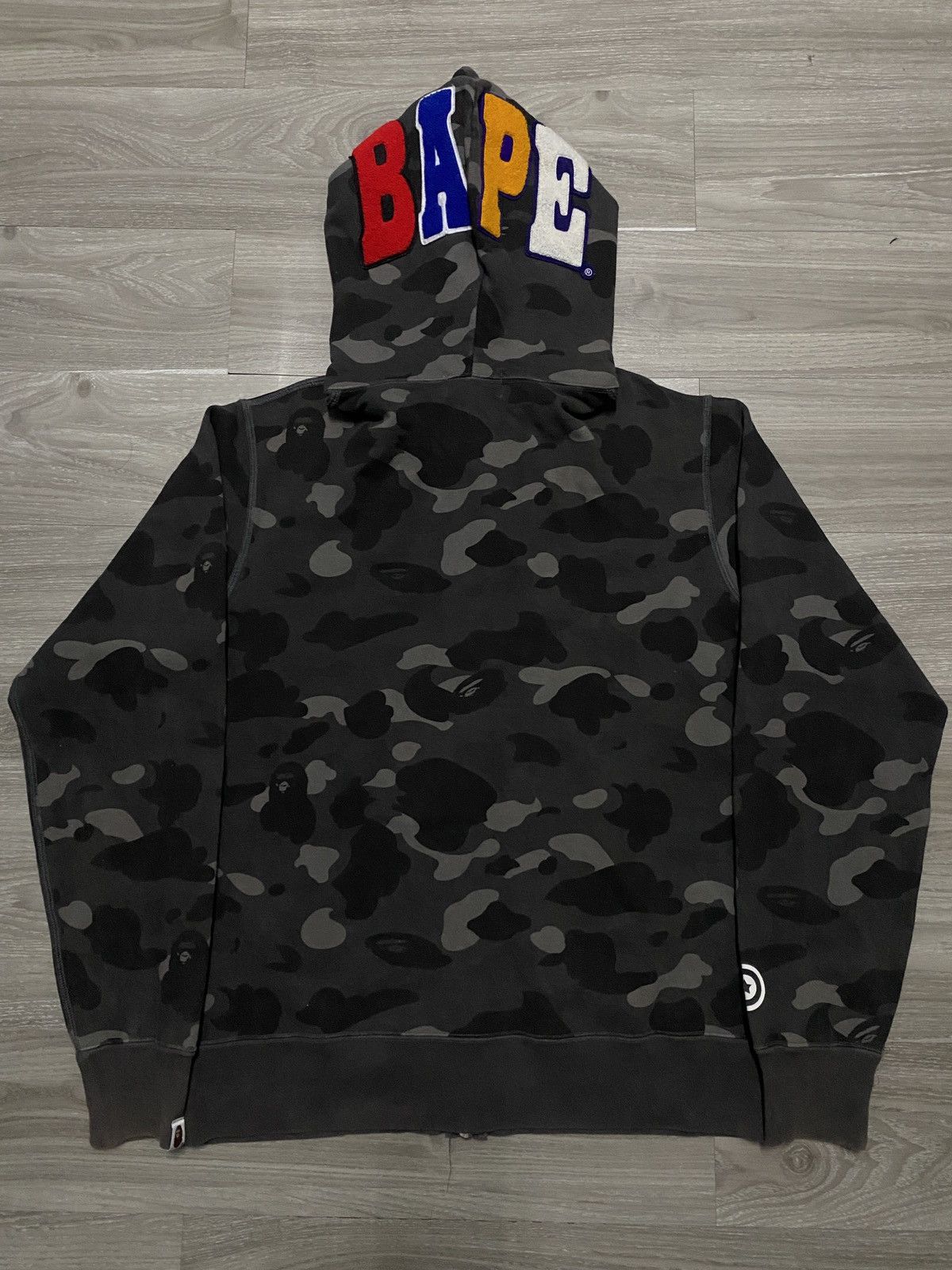 Bape STEAL - BAPE HEAD FULL ZIP BLACK CAMO HOODIE Size US XL / EU 56 / 4 - 5 Thumbnail