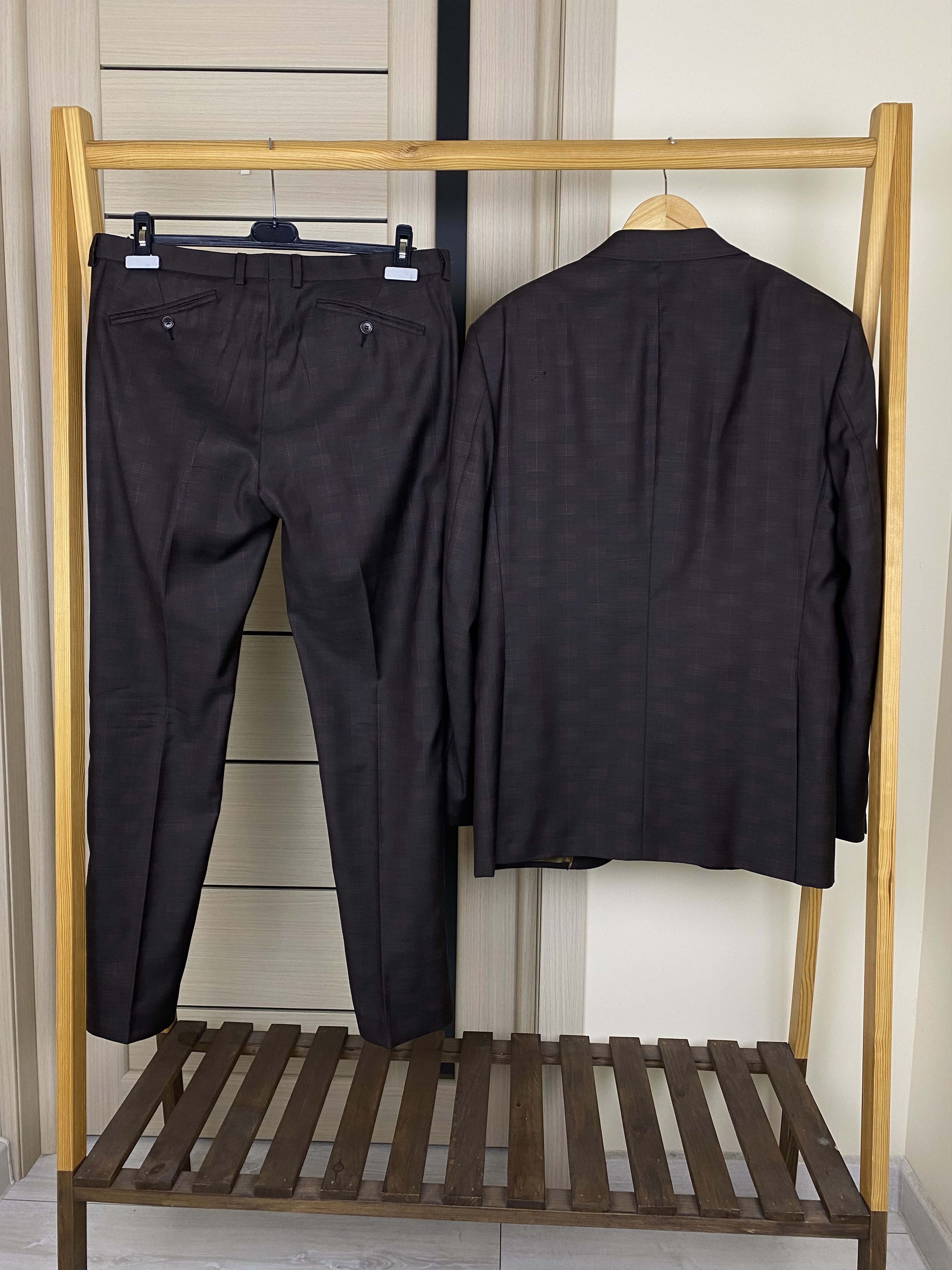 Kenzo Vintage Kenzo homme wool brown suit blazer pants size 50 Size 50L - 2 Thumbnail