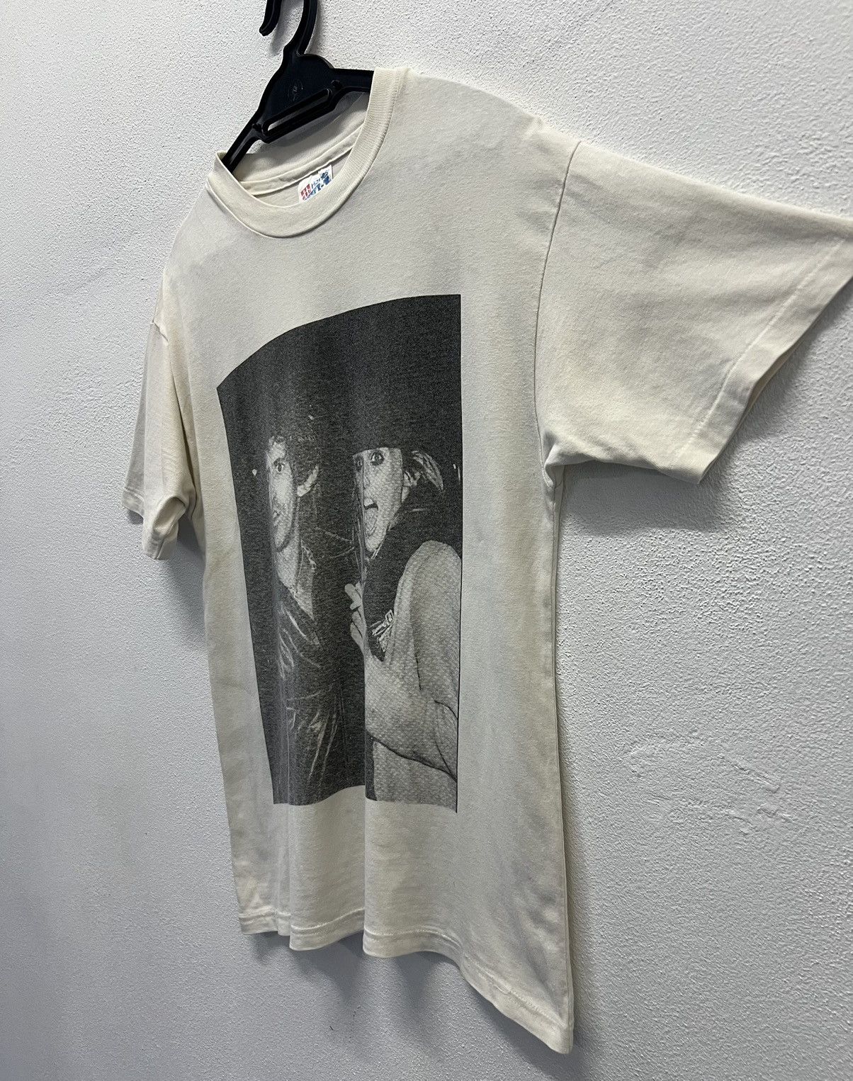 Band Tees × The Rolling Stones × Vintage Rare Vintage Keith Richards, wife Patti Hansen SHIRT Size US M / EU 48-50 / 2 - 4 Thumbnail