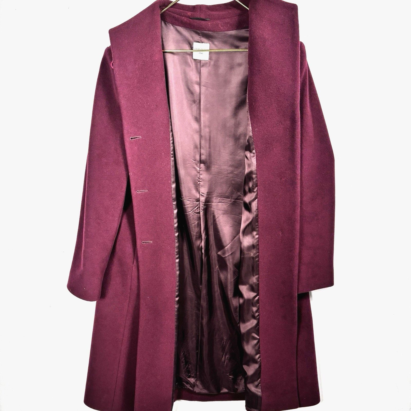 Cinzia Rocca Cinzia Rocca Due Womens Sz 16 Wool Cashmere Long Dress Coat Size XXL / US 16-18 / IT 52-54 - 2 Thumbnail
