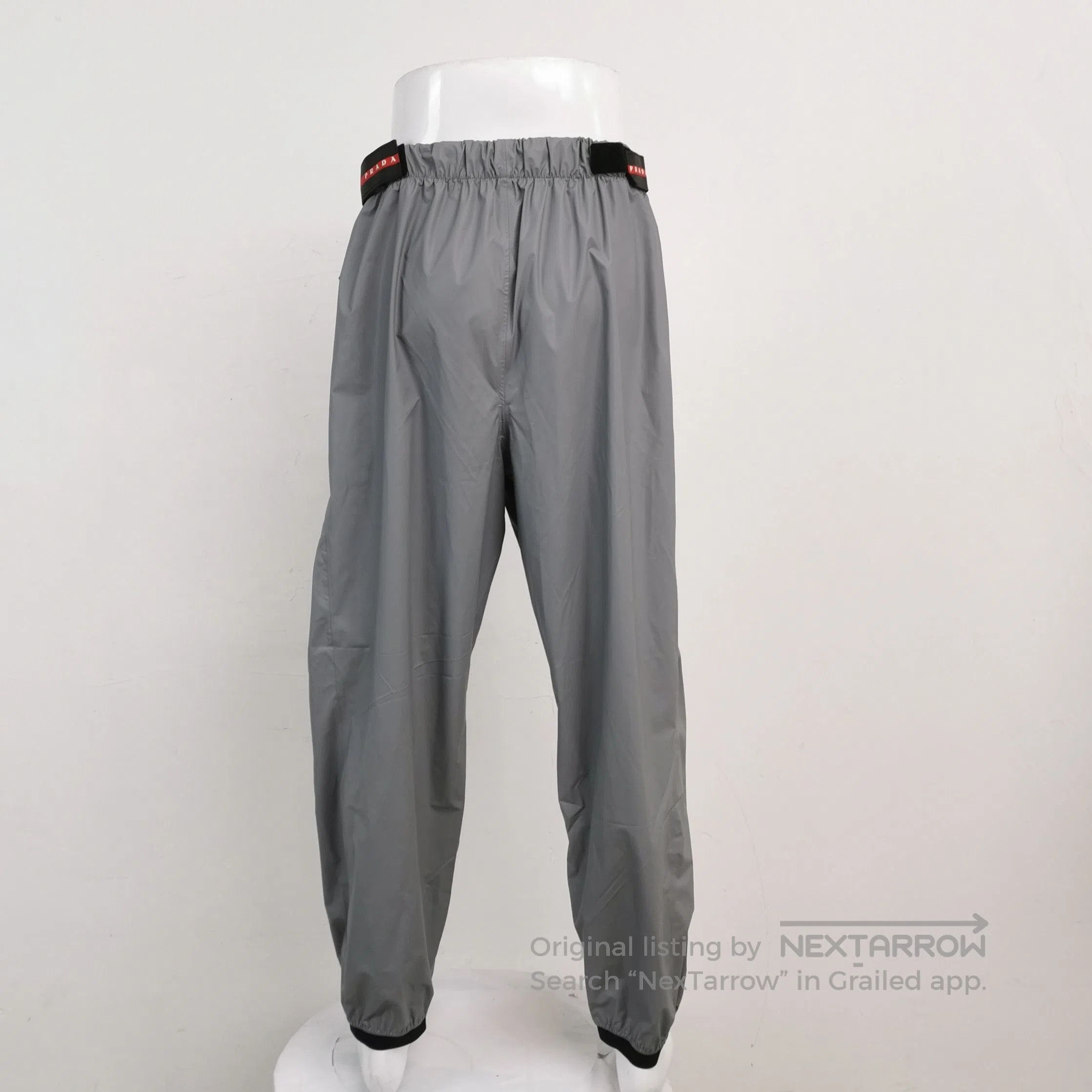 Prada Prada Logo XL Gray Track Pants. Size US 36 / EU 52 - 4 Thumbnail