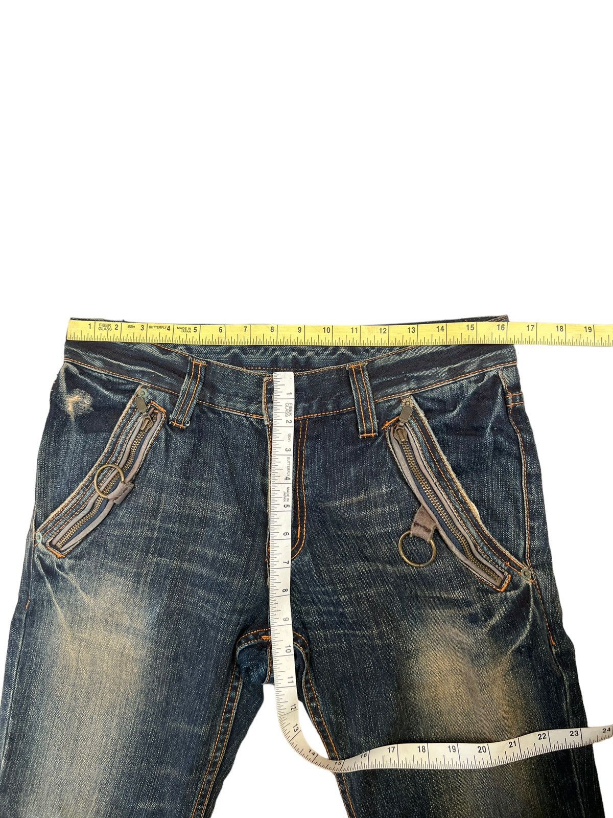 Vintage Vintage PPFM Rusty Mud Denim Hybrid Jeans Size US 31 - 3 Thumbnail