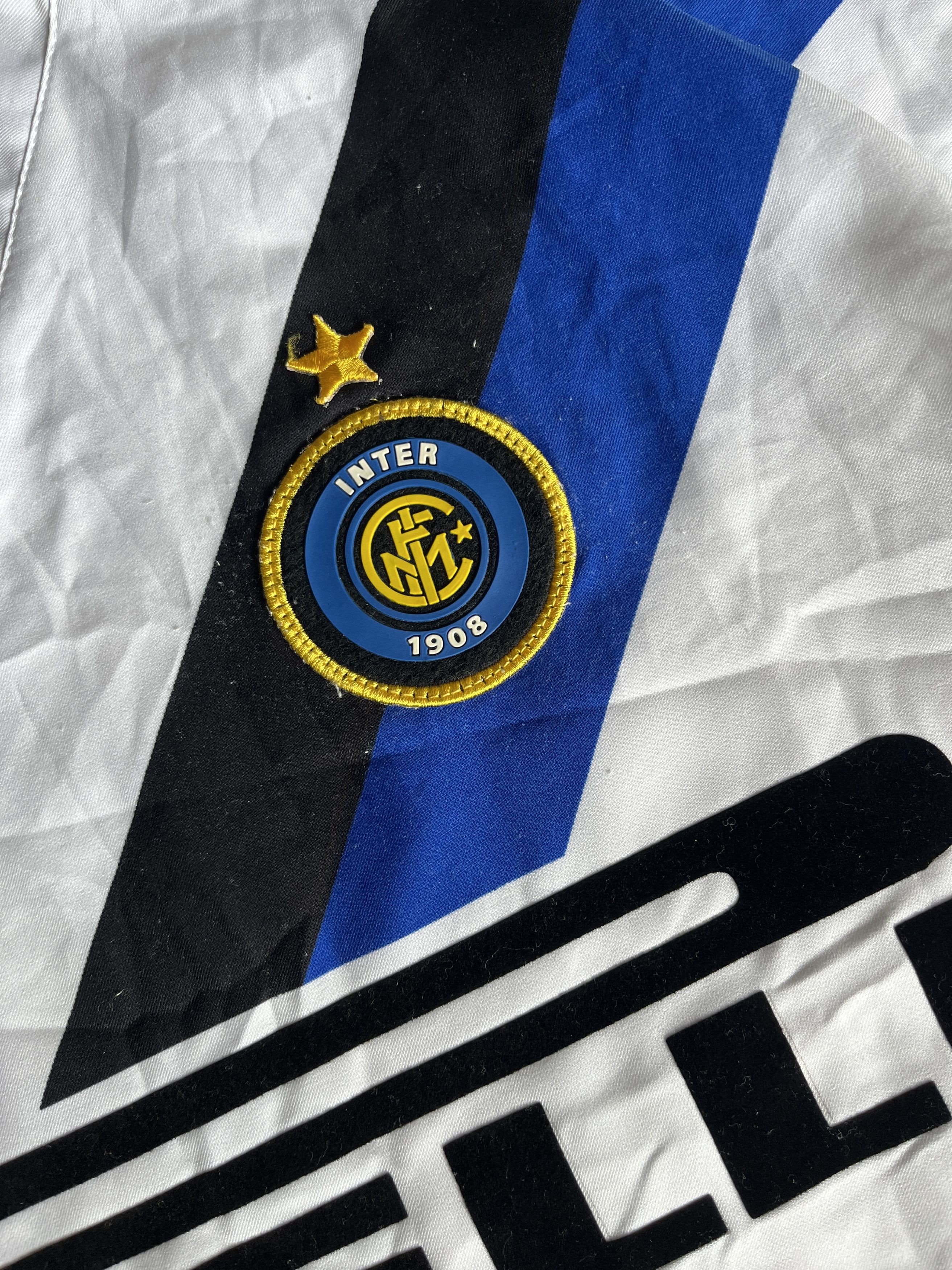 Nike INTER MILAN AWAY 2002/03 "ADRIANO" JERSEY Size US M / EU 48-50 / 2 - 3 Thumbnail
