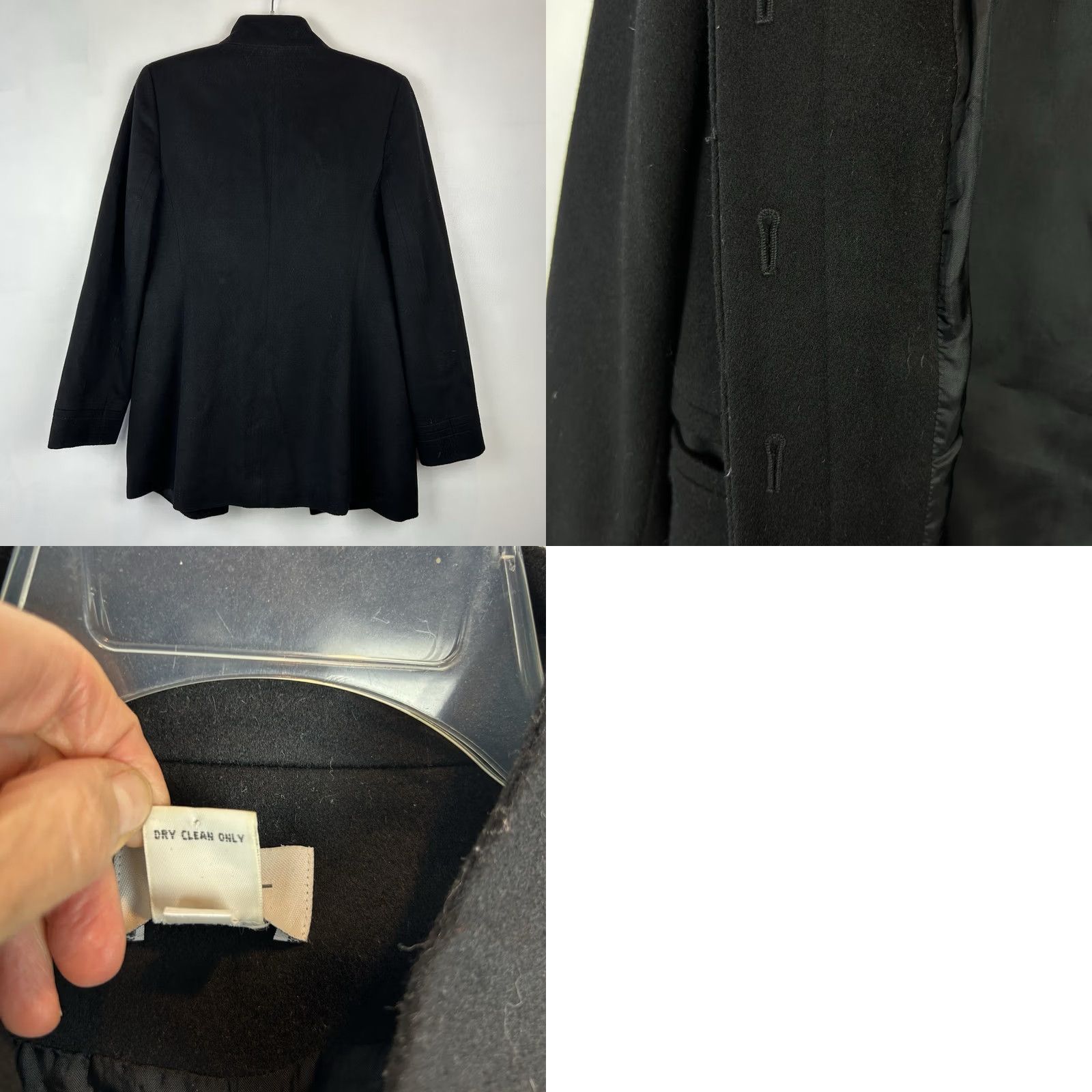 Ann Taylor Ann Taylor Loft Jacket Coat Womens 6 Black Wool Blend Work Classic Old Money Size M / US 6-8 / IT 42-44 - 8 Thumbnail