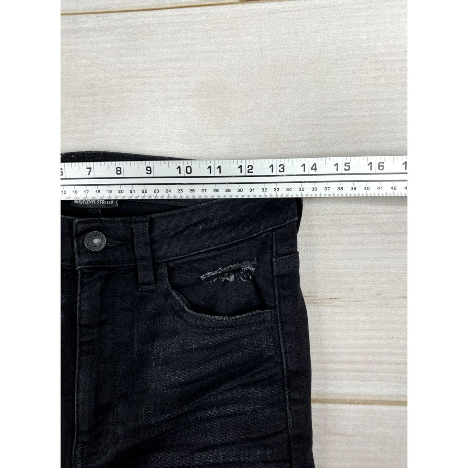 American Eagle Outfitters American Eagle Outfitters Jeans Womens 6P Black High Rise Jegging Slim 5-Pocket Distressed Denim Jeans Womens Size 28" / US 6 / IT 42 - 4 Thumbnail